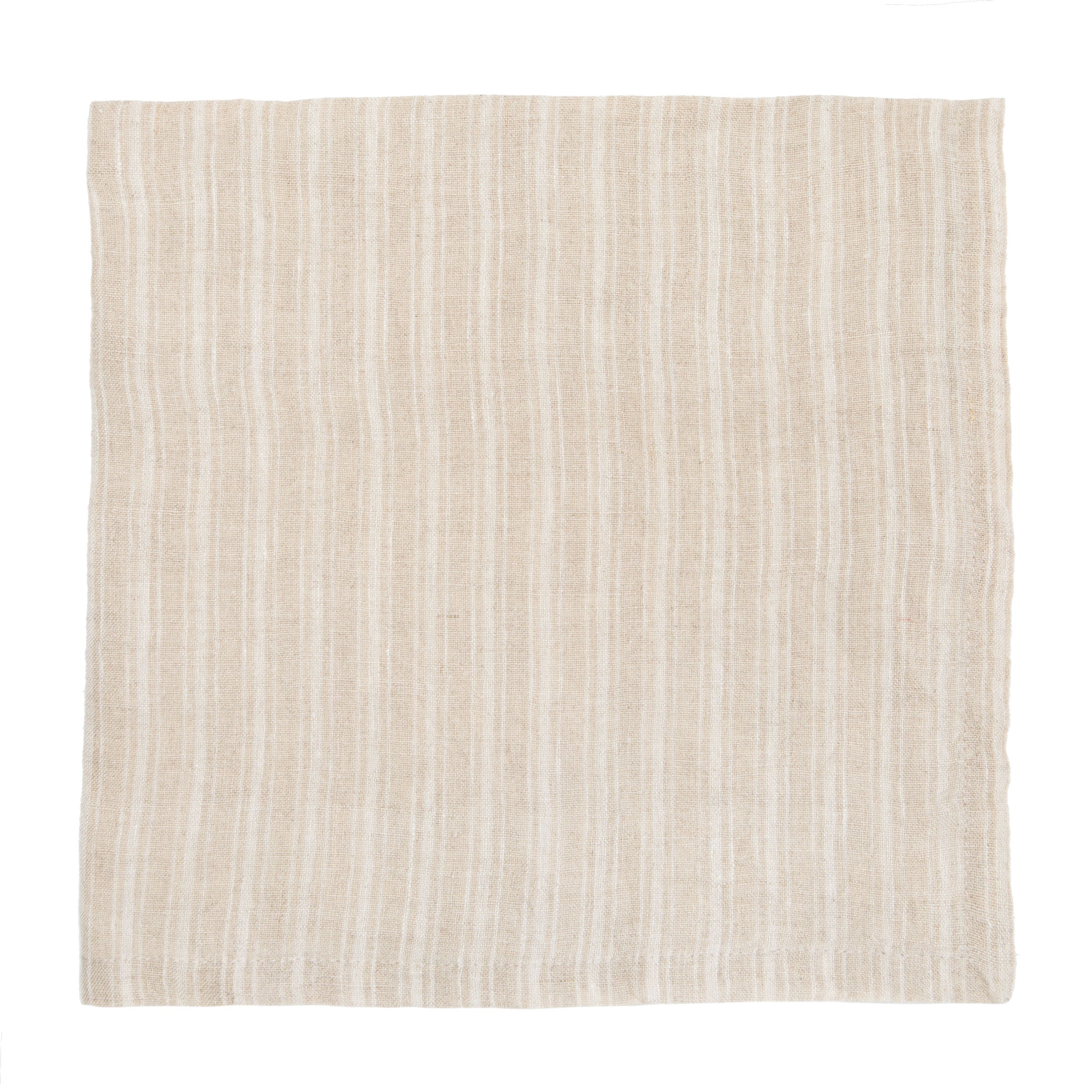 couleur-nature-boat-stripe-serviette-lin-naturel-blanc-lot-de-4-ray-e image 1
