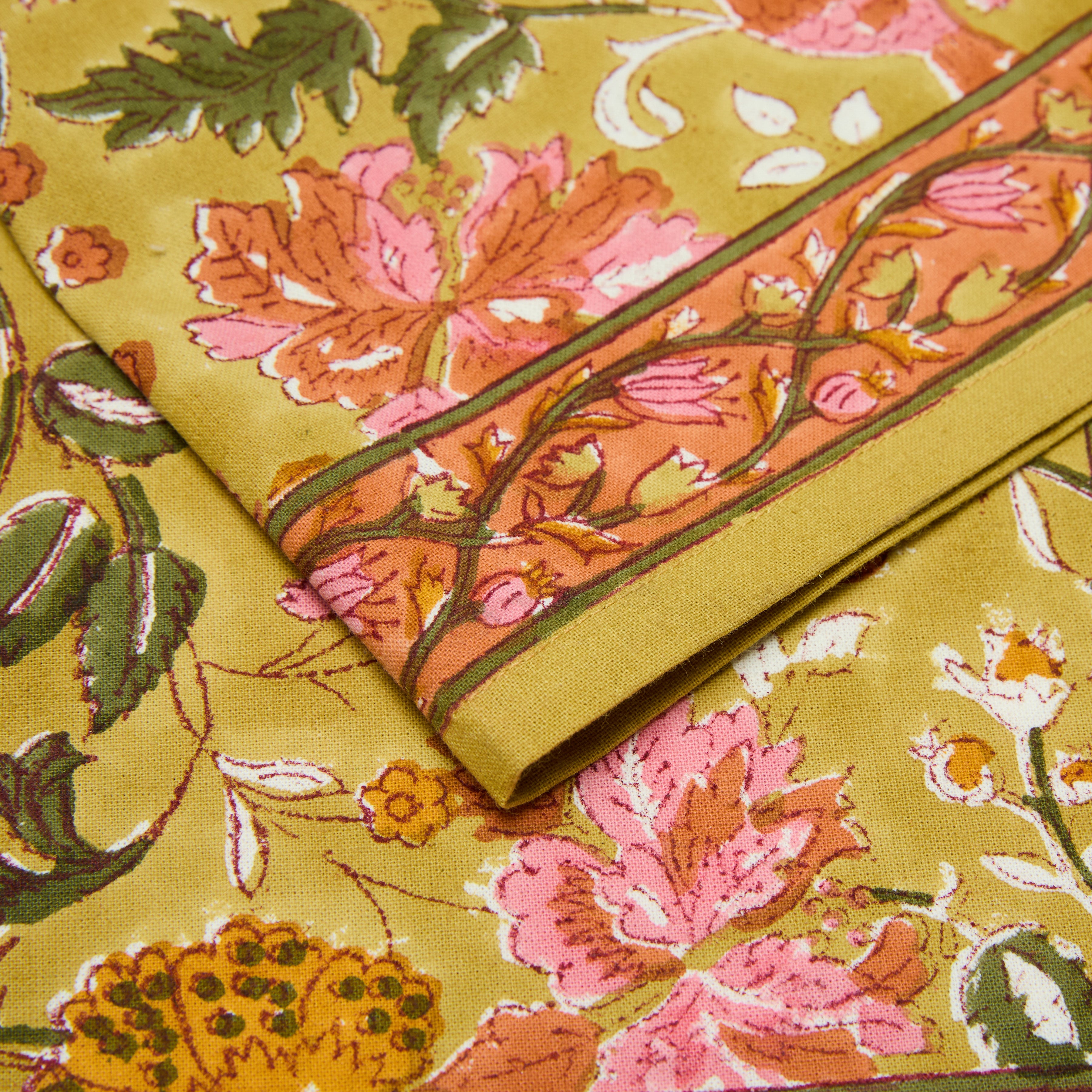 couleur-nature-damaris-serviettes-de-table-rose-moutarde-lot-de-4 image 5