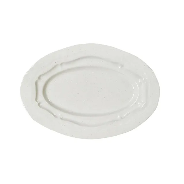 jars-r-fectoire-plat-ovale-m-c-ramique-sable-brillant image 1