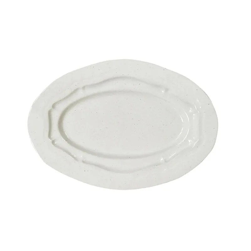 jars-r-fectoire-plat-ovale-m-c-ramique-sable-brillant image 1