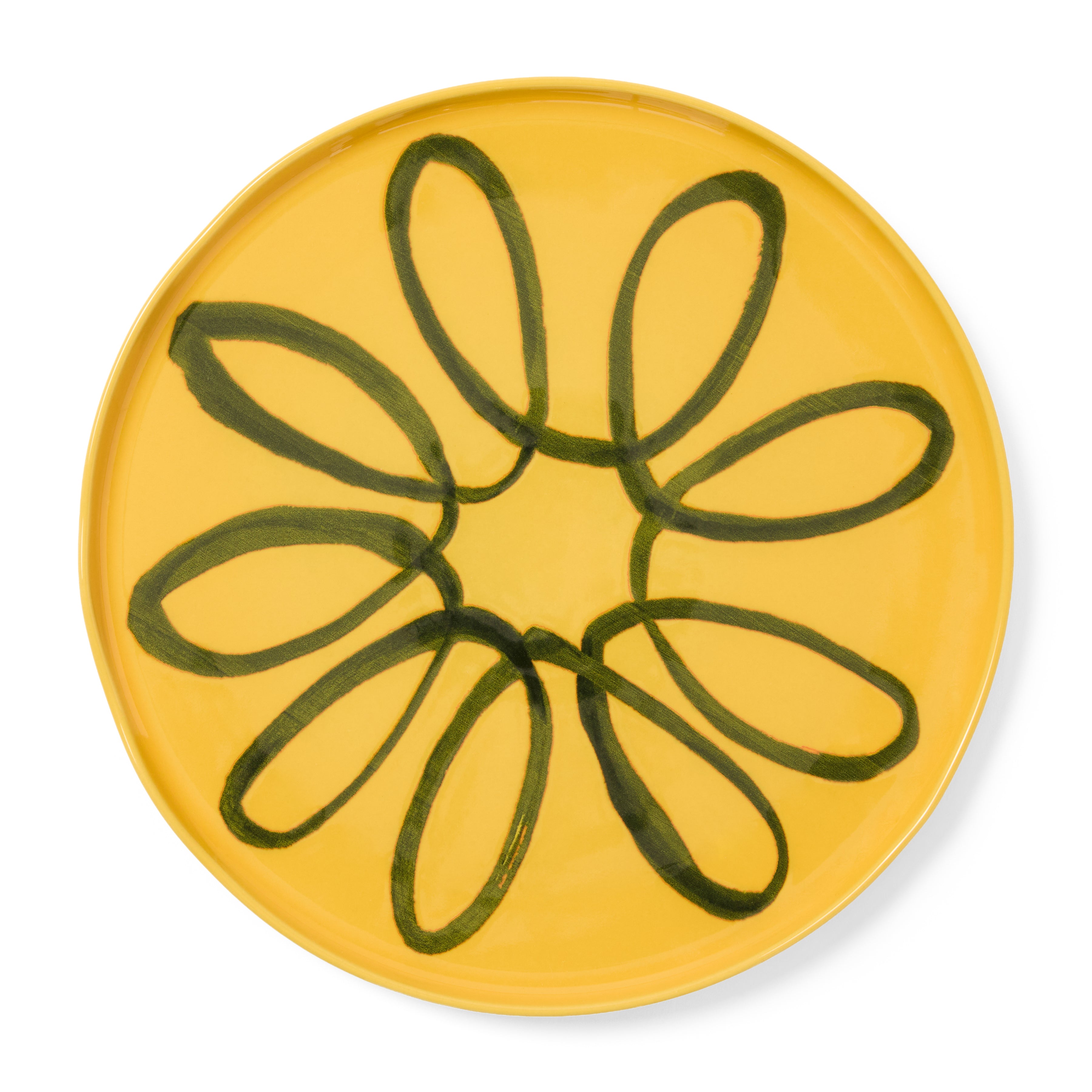 couleur-nature-amalfi-assiette-de-pr-sentation-moutarde-32-cm image 1