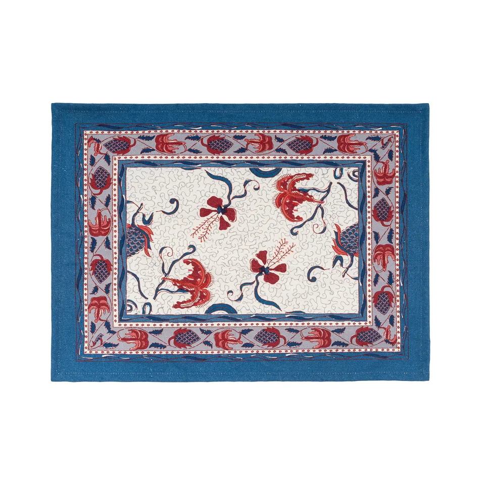 couleur-nature-fleur-des-indes-sets-bleu-rouge-lot-6 image 1