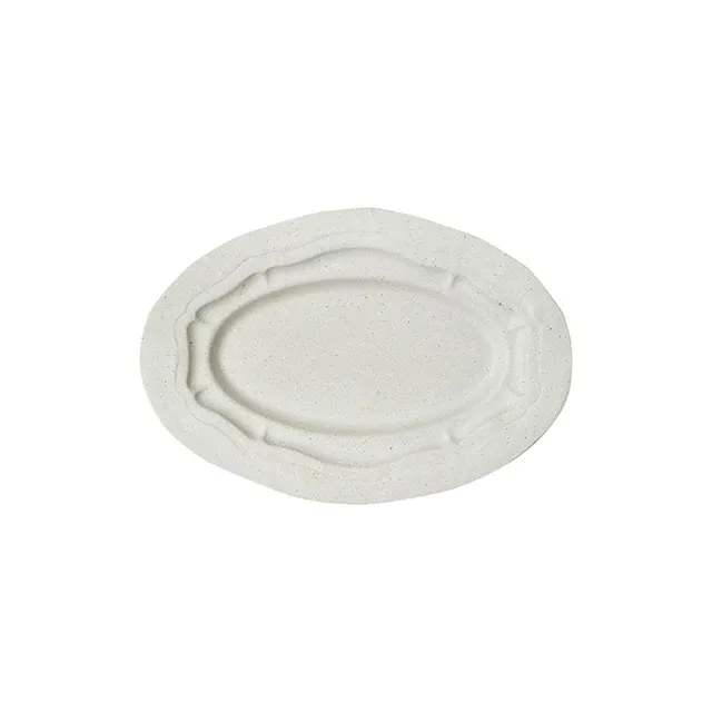 jars-r-fectoire-plat-ovale-s-sable-mat-c-ramique image 1