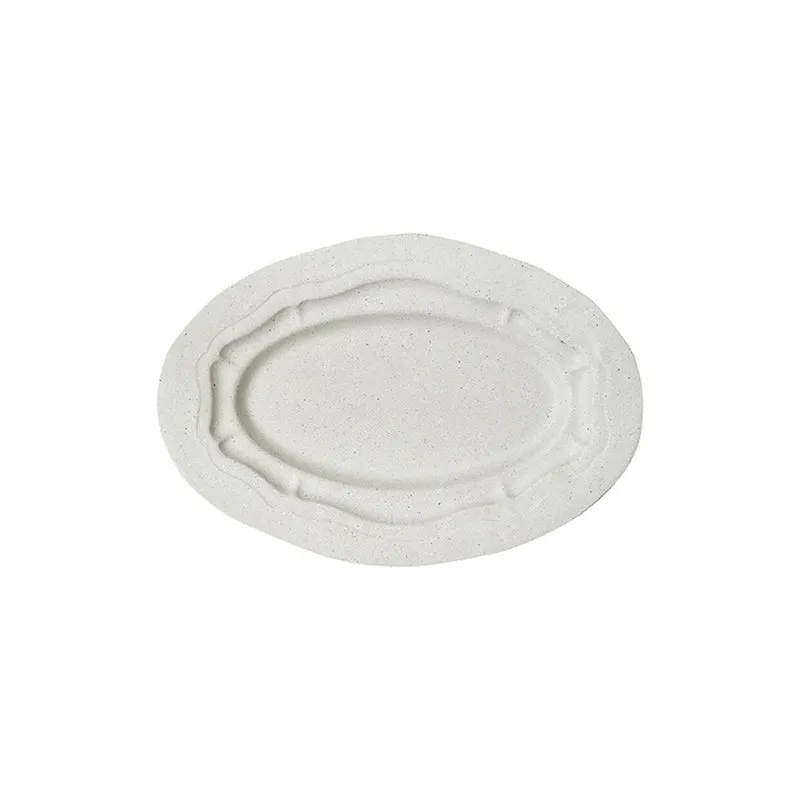 jars-r-fectoire-plat-ovale-s-sable-mat-c-ramique image 1