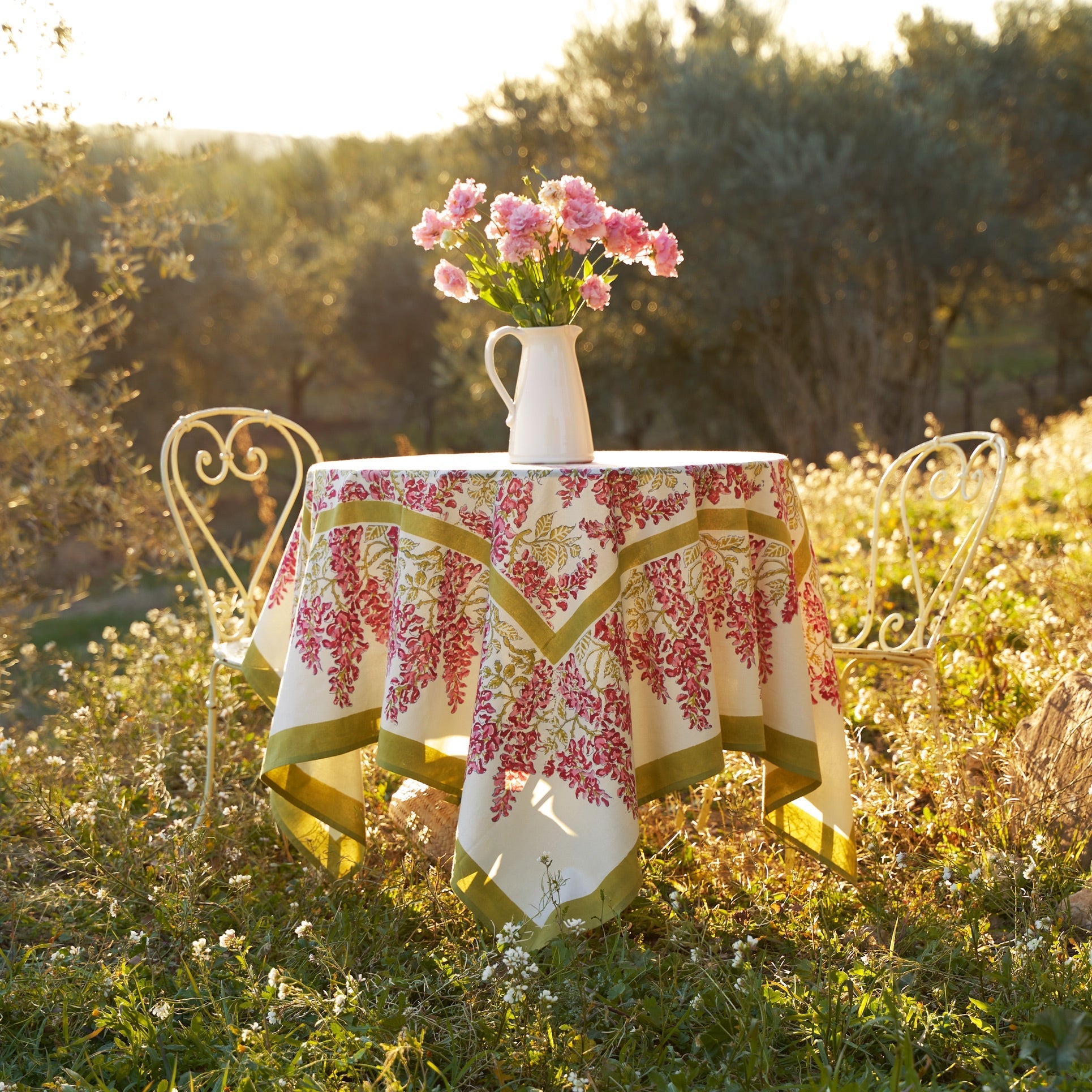 couleur-nature-wisteria-nappe-coton-vert-rose-150x150 image 2