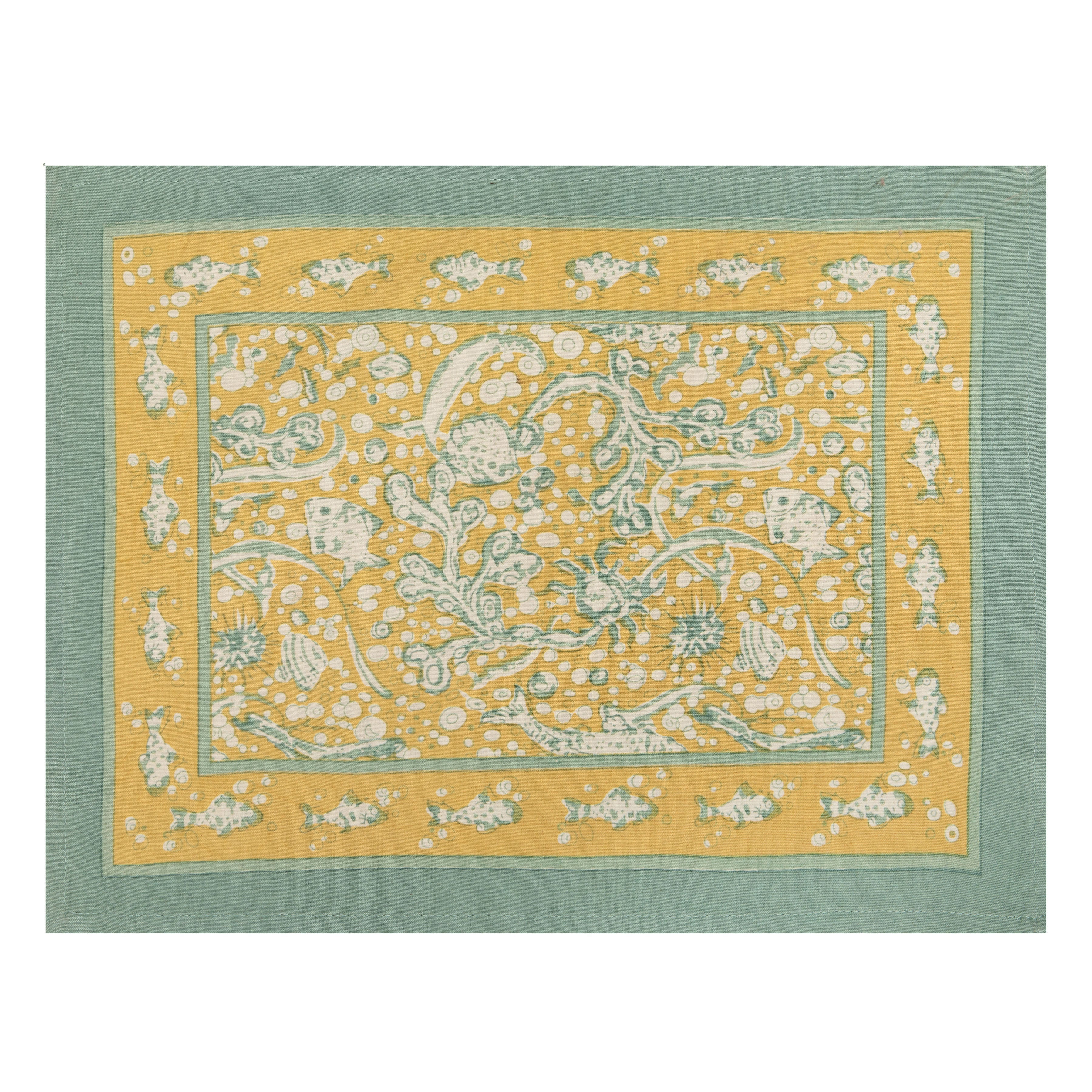 couleur-nature-la-mer-set-de-table-aqua-citrine-lot-6-coton image 3