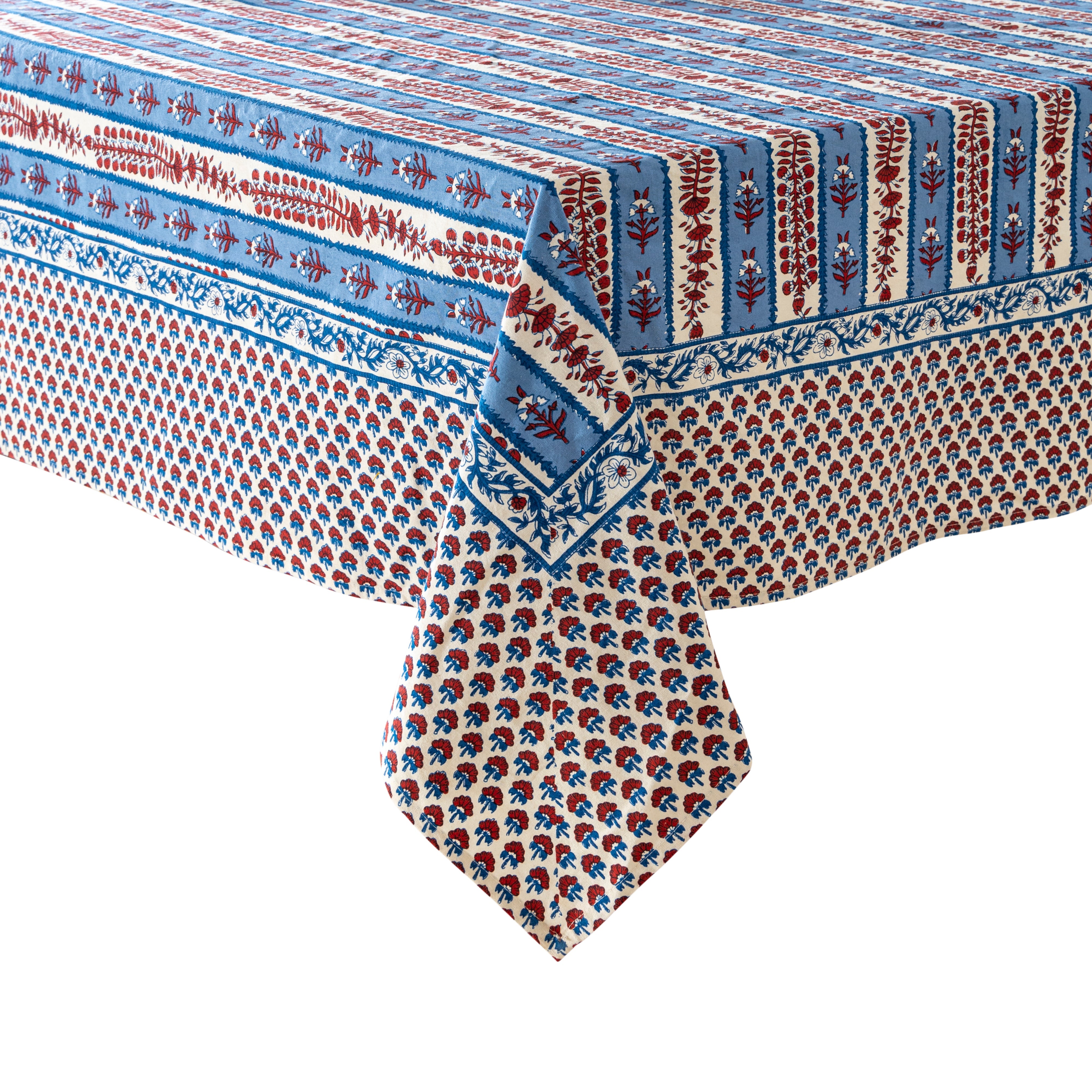 couleur-nature-avignon-nappe-coton-rouge-bleu-botanique image 8