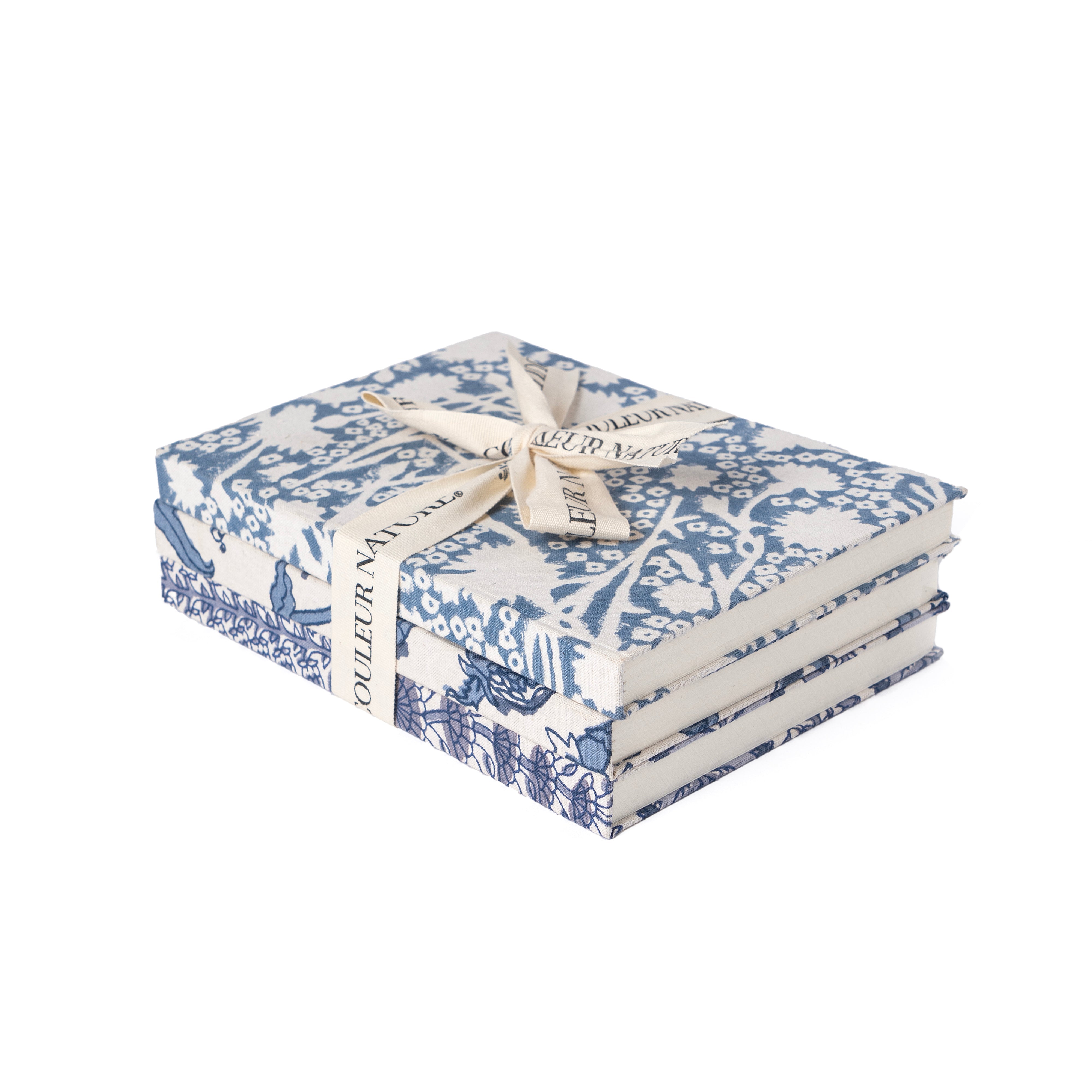 couleur-nature-d-cor-blue-journal-carnet-tissu-lot-3-bleu image 1