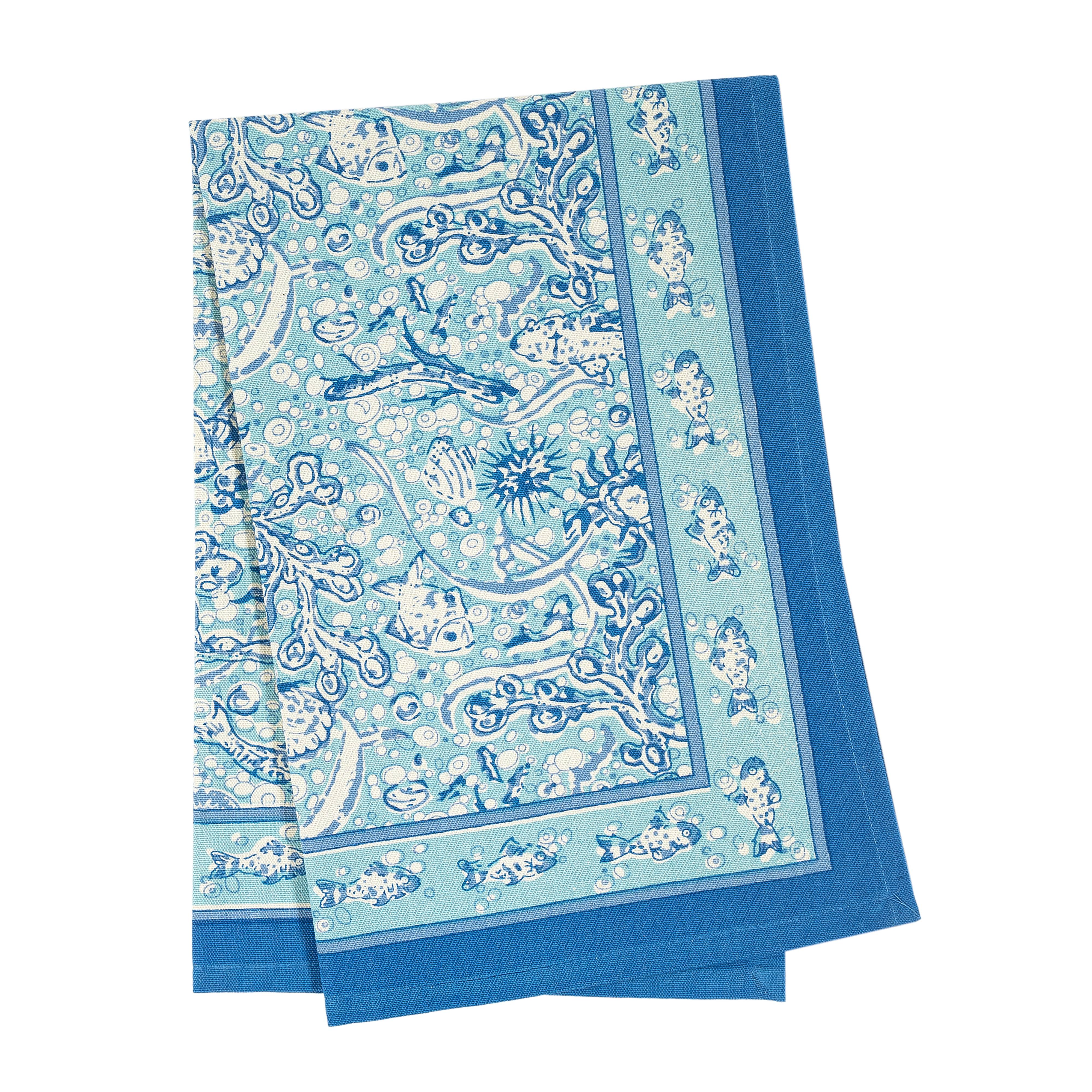 couleur-nature-la-mer-torchons-coton-aqua-lot-3-20x30 image 4
