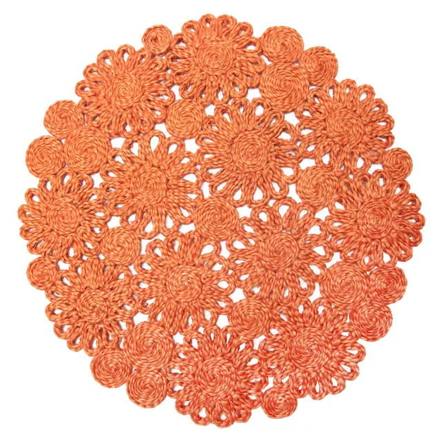 couleur-nature-daisy-jute-sets-de-table-ronds-cl-mentine-lot-4 image 1