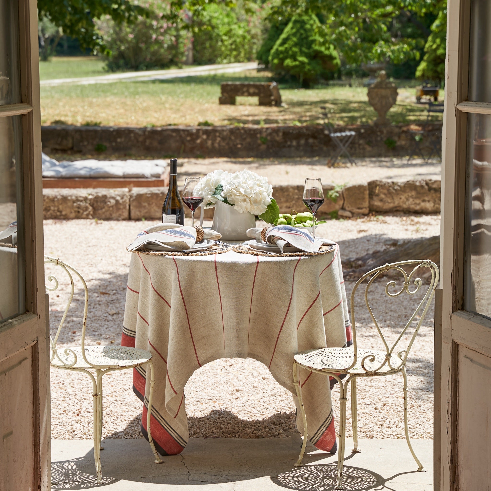 couleur-nature-eze-nappe-lin-coton-ivoire-rouge-60x90 image 5