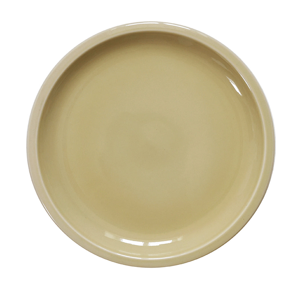 jars-c-ramistes-cantine-assiette-de-pr-sentation-vert-argile-brillante image 1