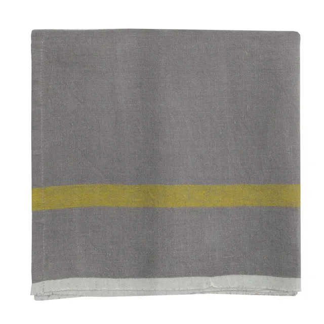 couleur-nature-lin-lav-serviette-gris-lime-lot-de-4 image 1