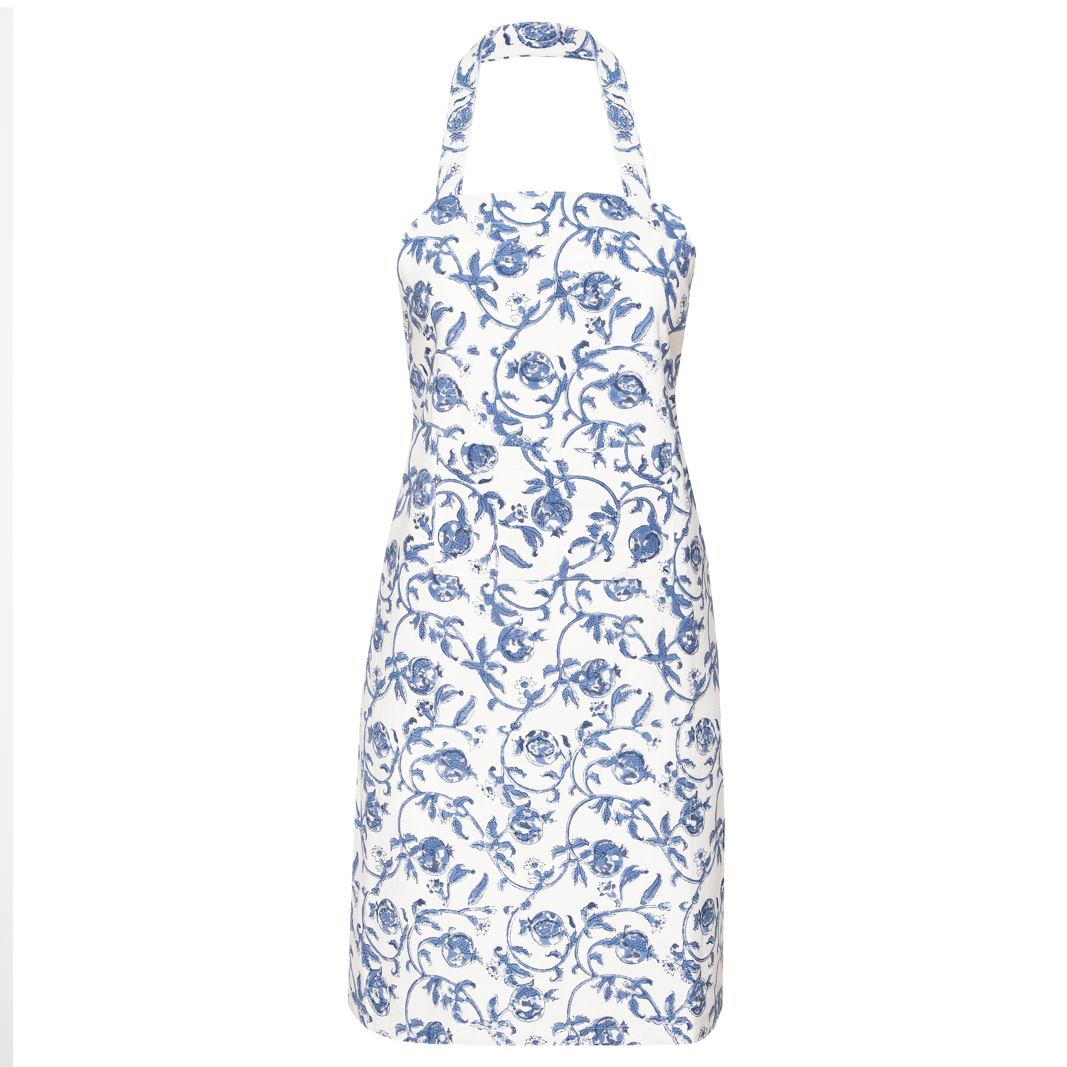 couleur-nature-granada-tablier-cuisine-bleu-bleuet-grenade image 1