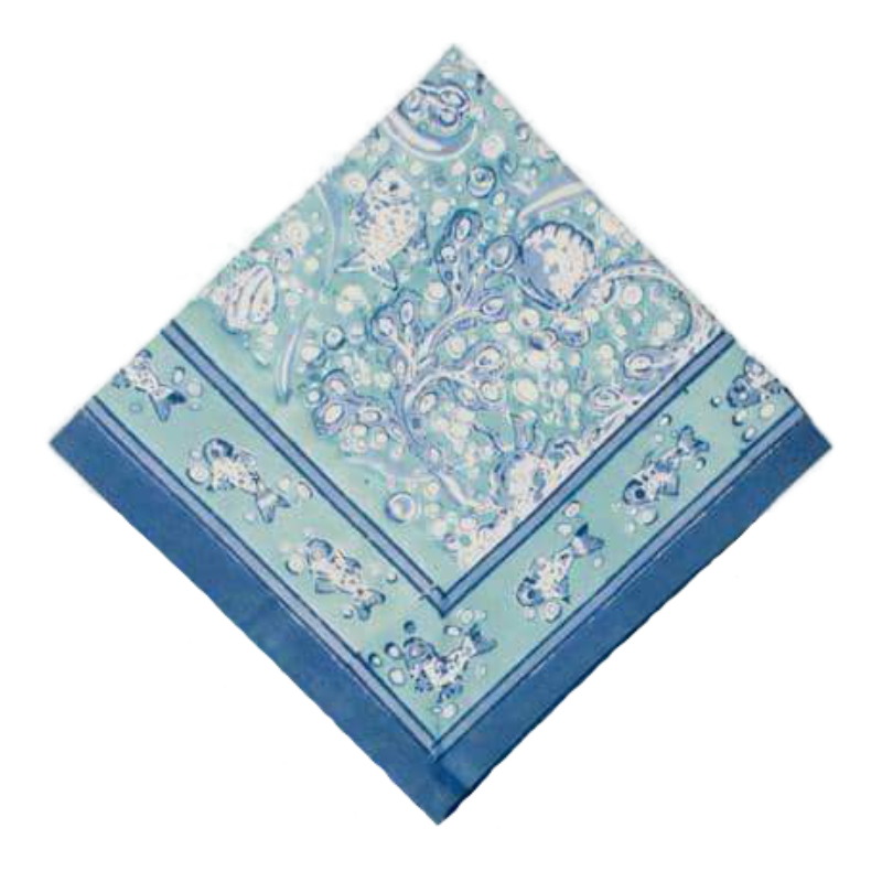 couleur-nature-la-mer-serviettes-tissu-aqua-lot-6 image 1