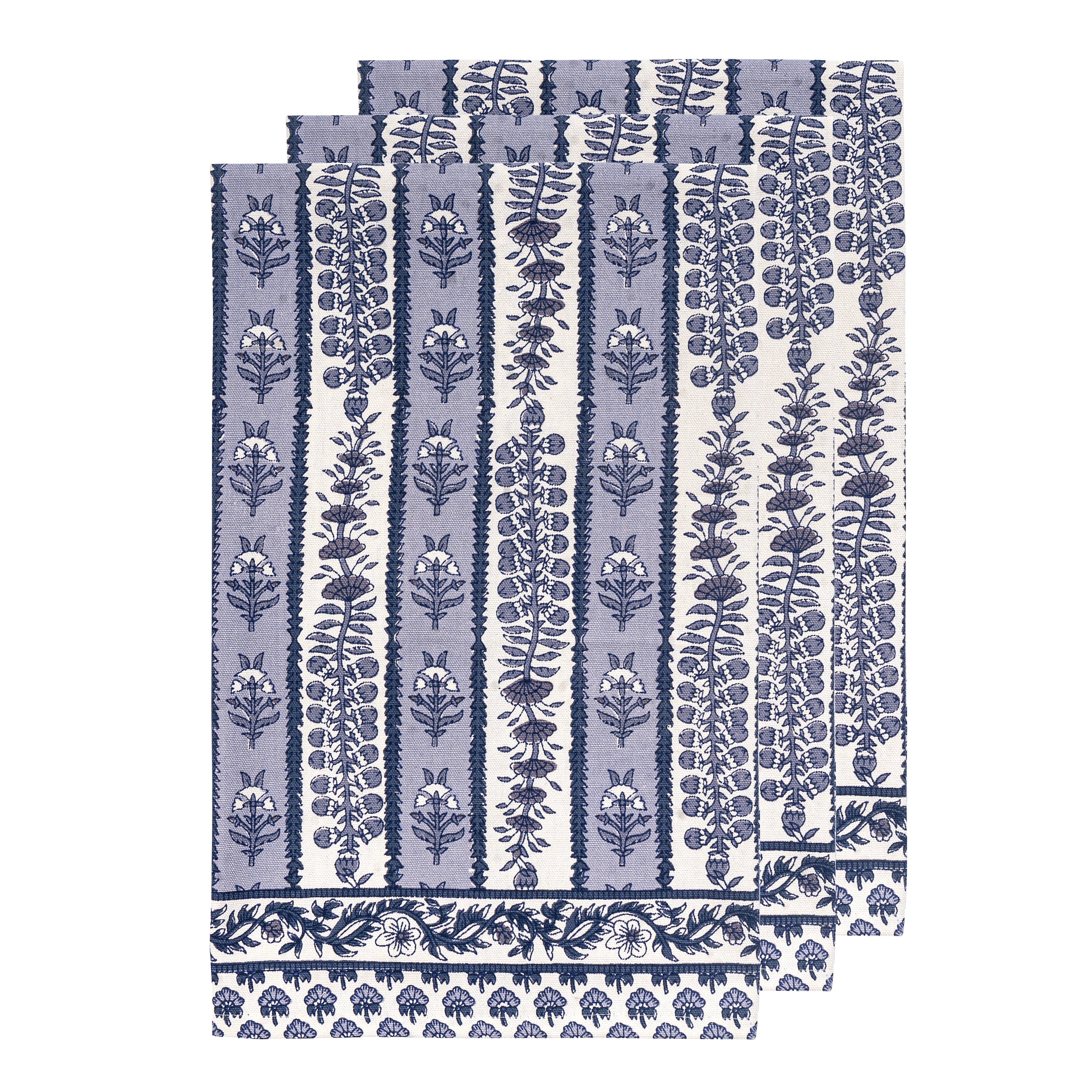 couleur-nature-avignon-torchons-coton-bleu-marine-lot-3 image 1