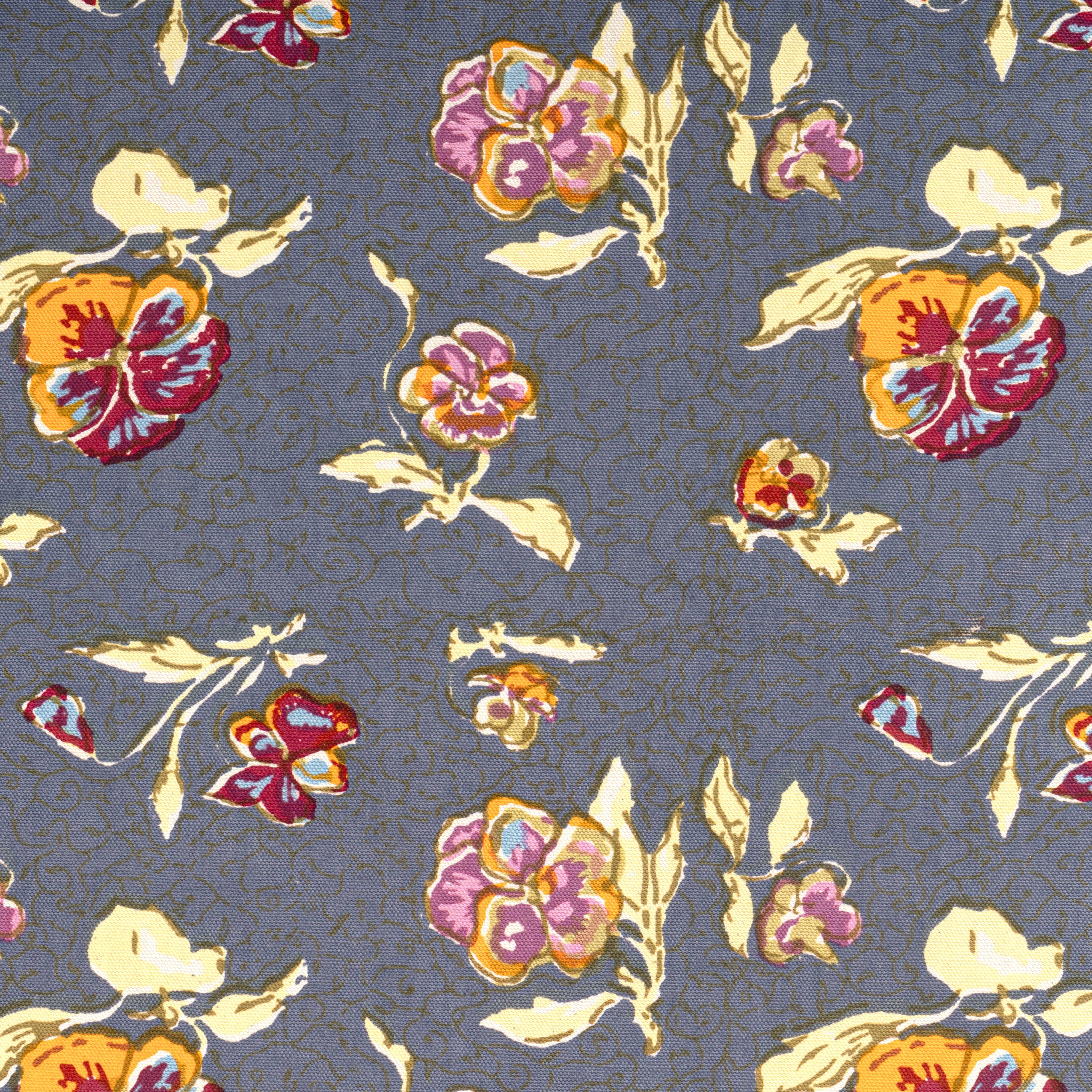 couleur-nature-pansy-chemin-de-table-rouge-gris-coton image 6