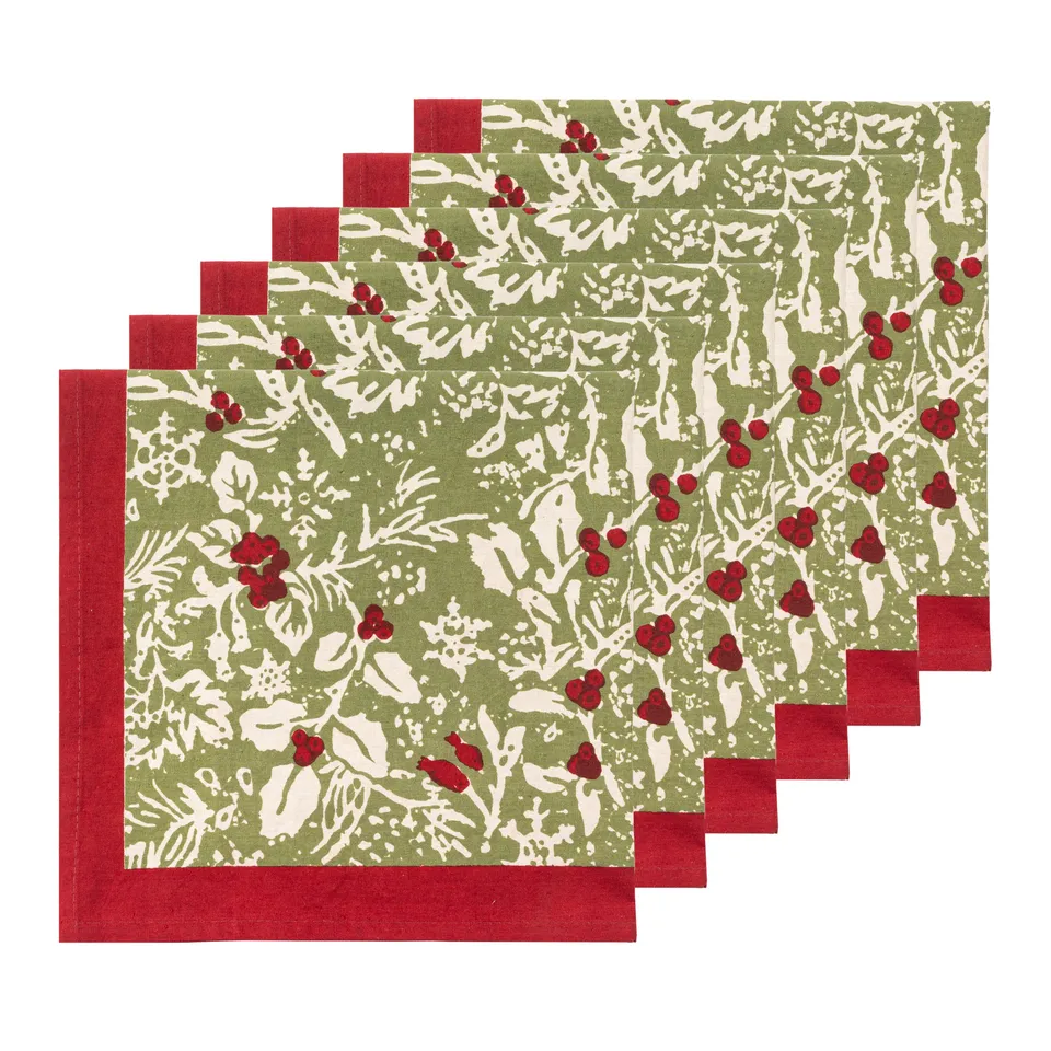 couleur-nature-baies-de-houx-serviettes-table-no-l-lot-6 image 1