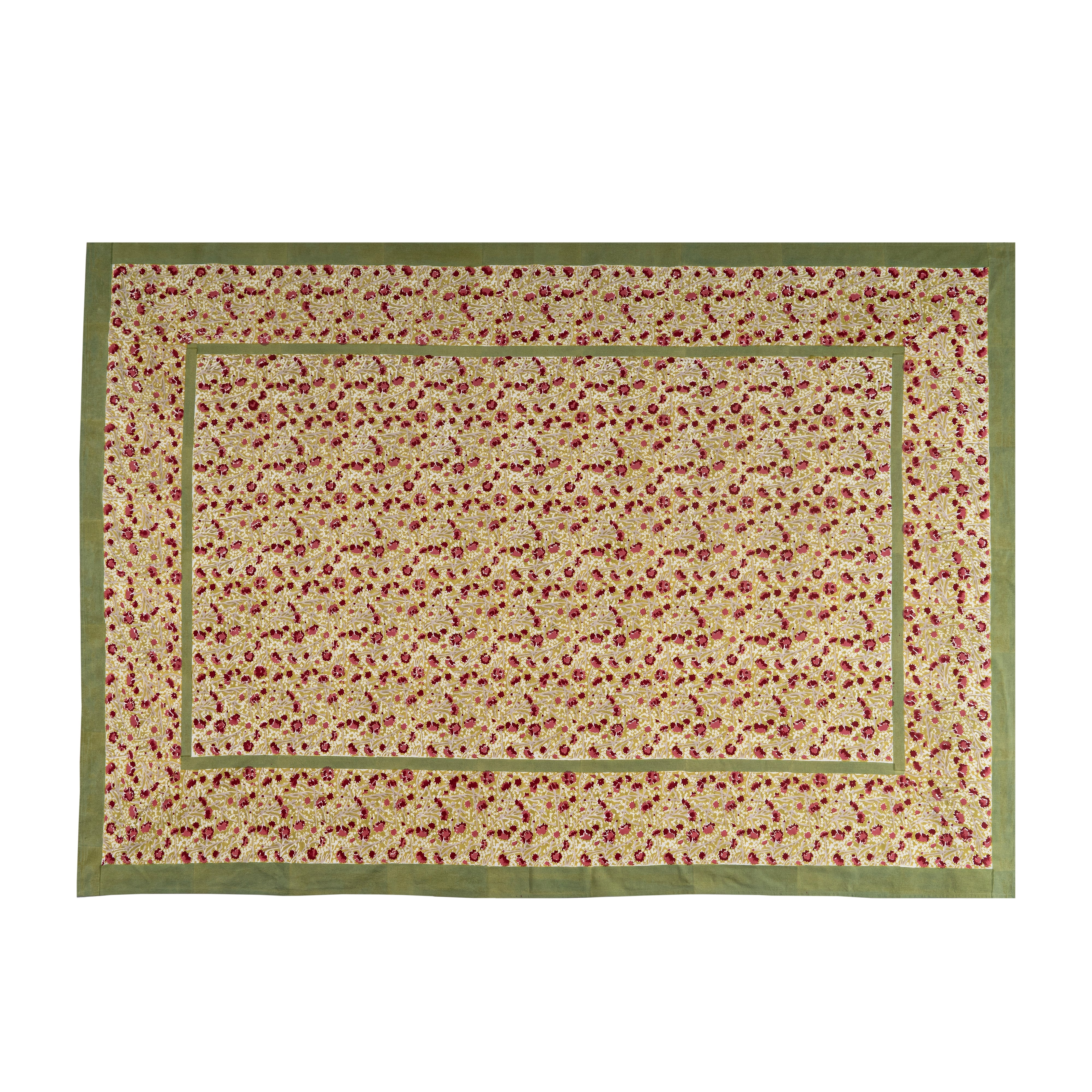 couleur-nature-meadows-nappe-coton-rouge-vert-180x270 image 8