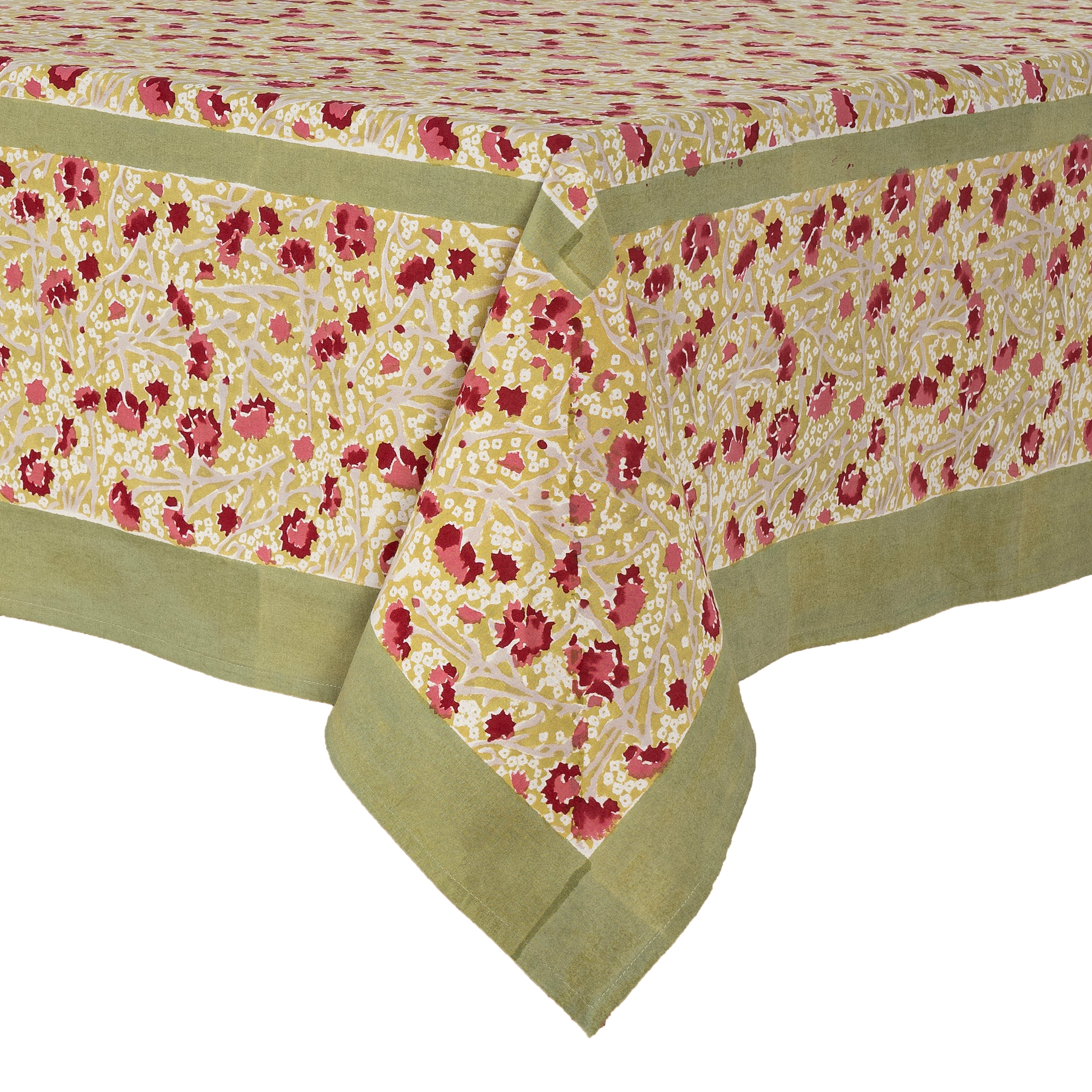 couleur-nature-meadows-nappe-coton-rouge-vert-180x270 image 5