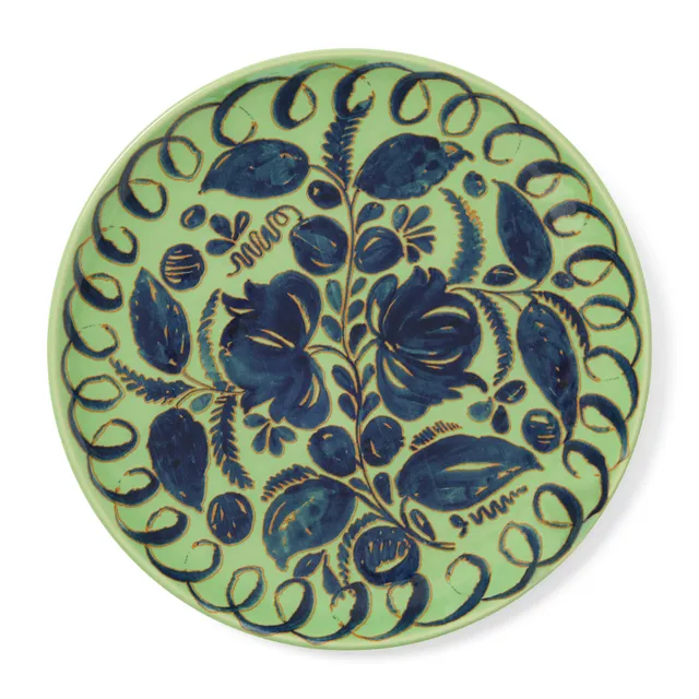 couleur-nature-amalfi-assiette-c-ramique-verte-27-cm image 1