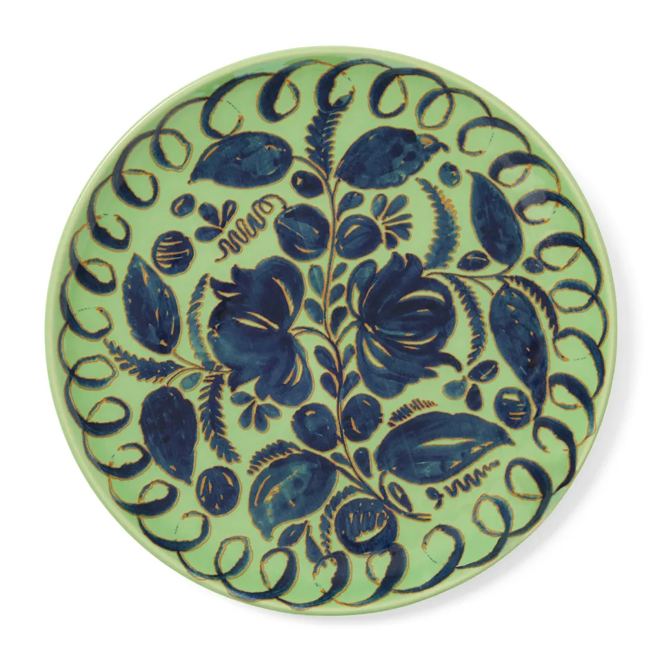 couleur-nature-amalfi-assiette-c-ramique-verte-27-cm image 1