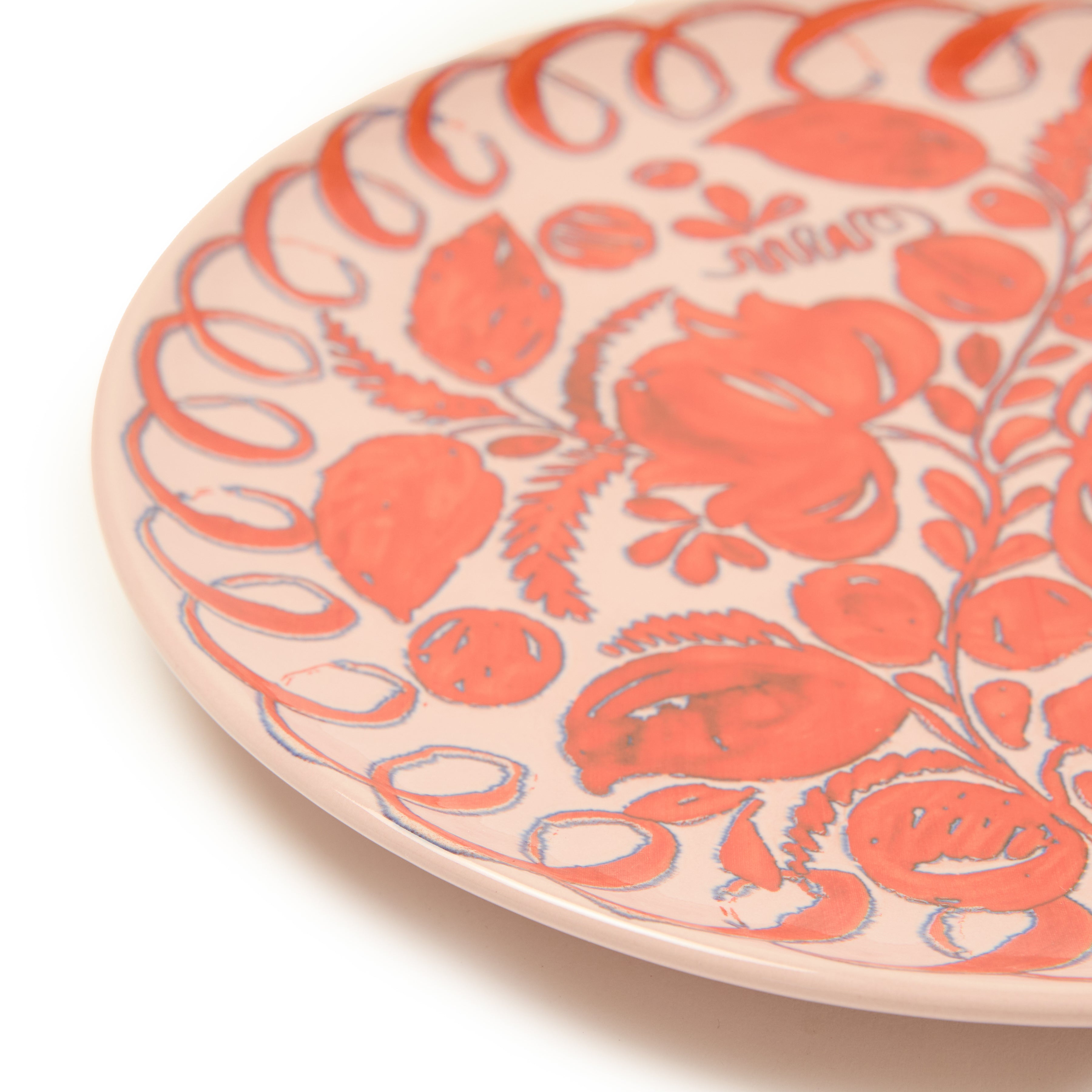 couleur-nature-amalfi-assiette-c-ramique-rose-27-cm image 2