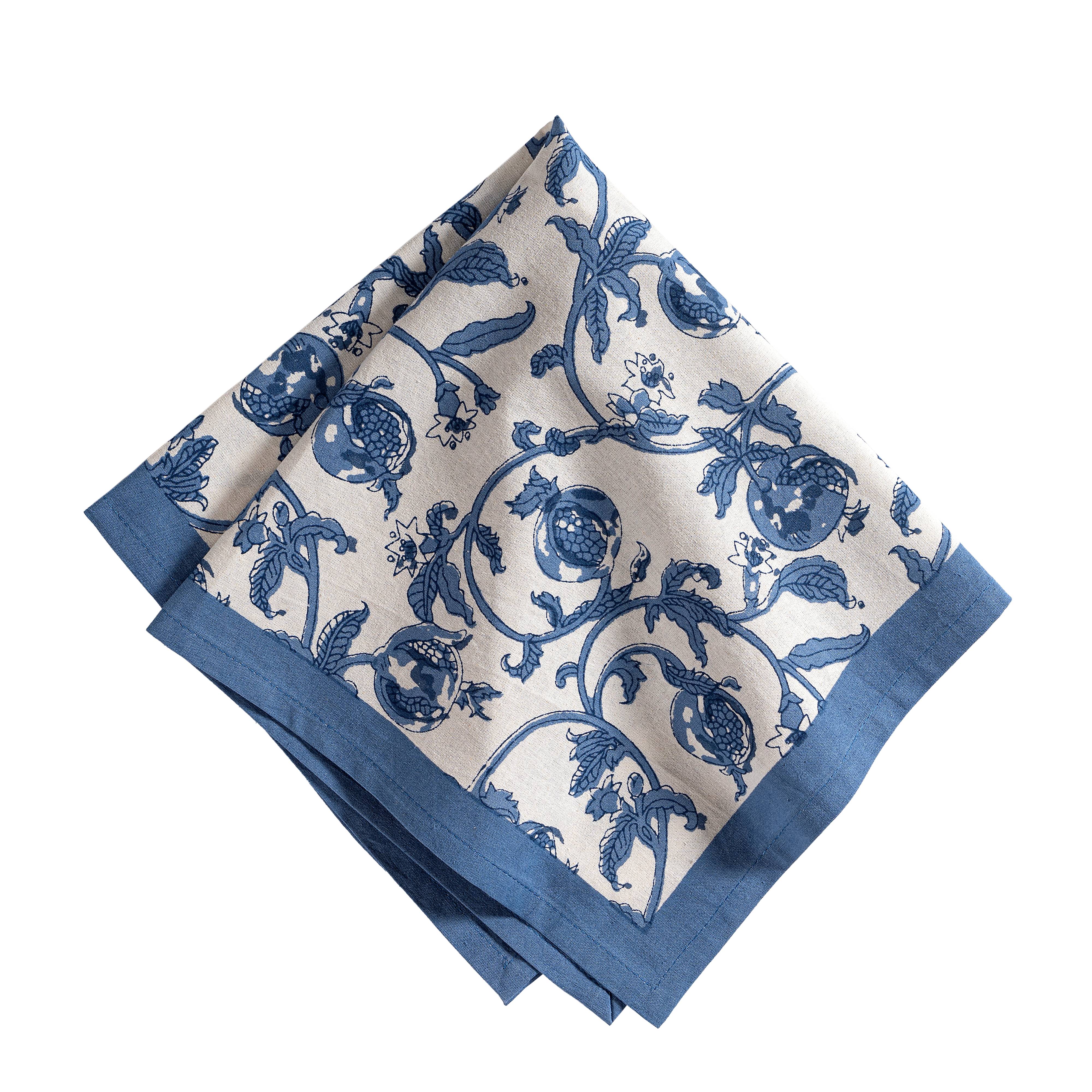 couleur-nature-granada-serviettes-coton-bleu-bleuet-lot-6 image 1
