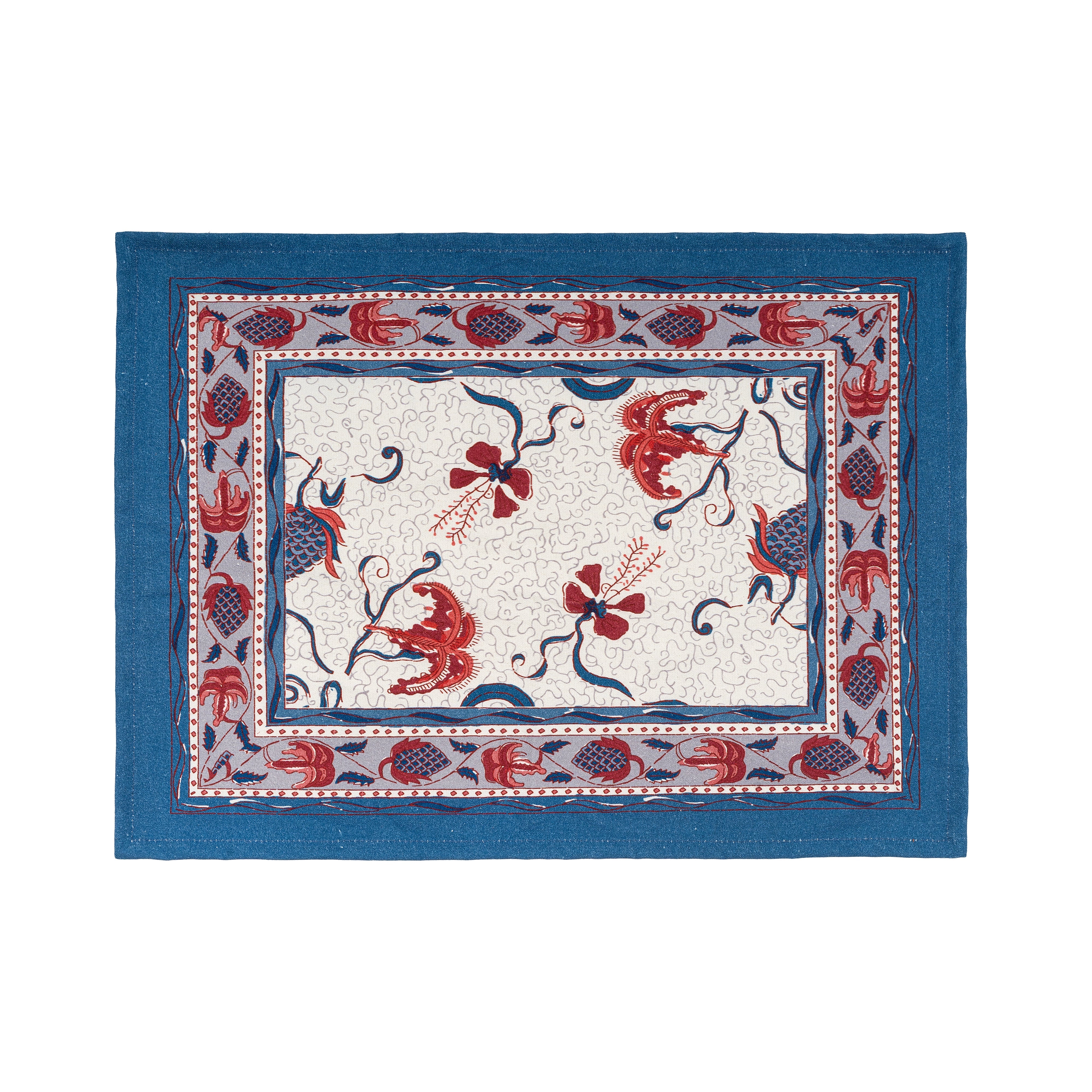 couleur-nature-fleur-des-indes-sets-bleu-rouge-lot-6 image 1