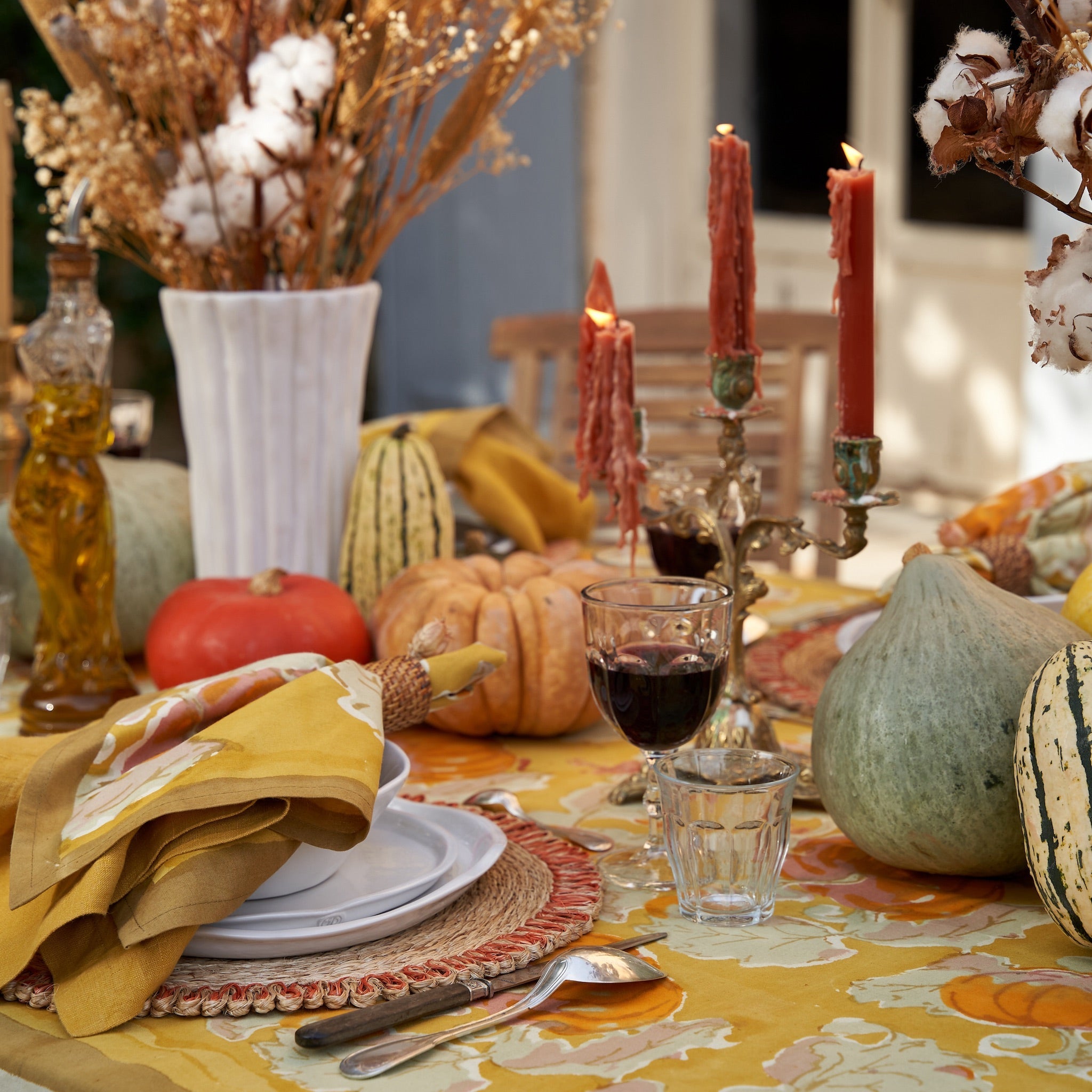couleur-nature-loopy-abaca-sets-table-ronds-orange-lot-4-15 image 7