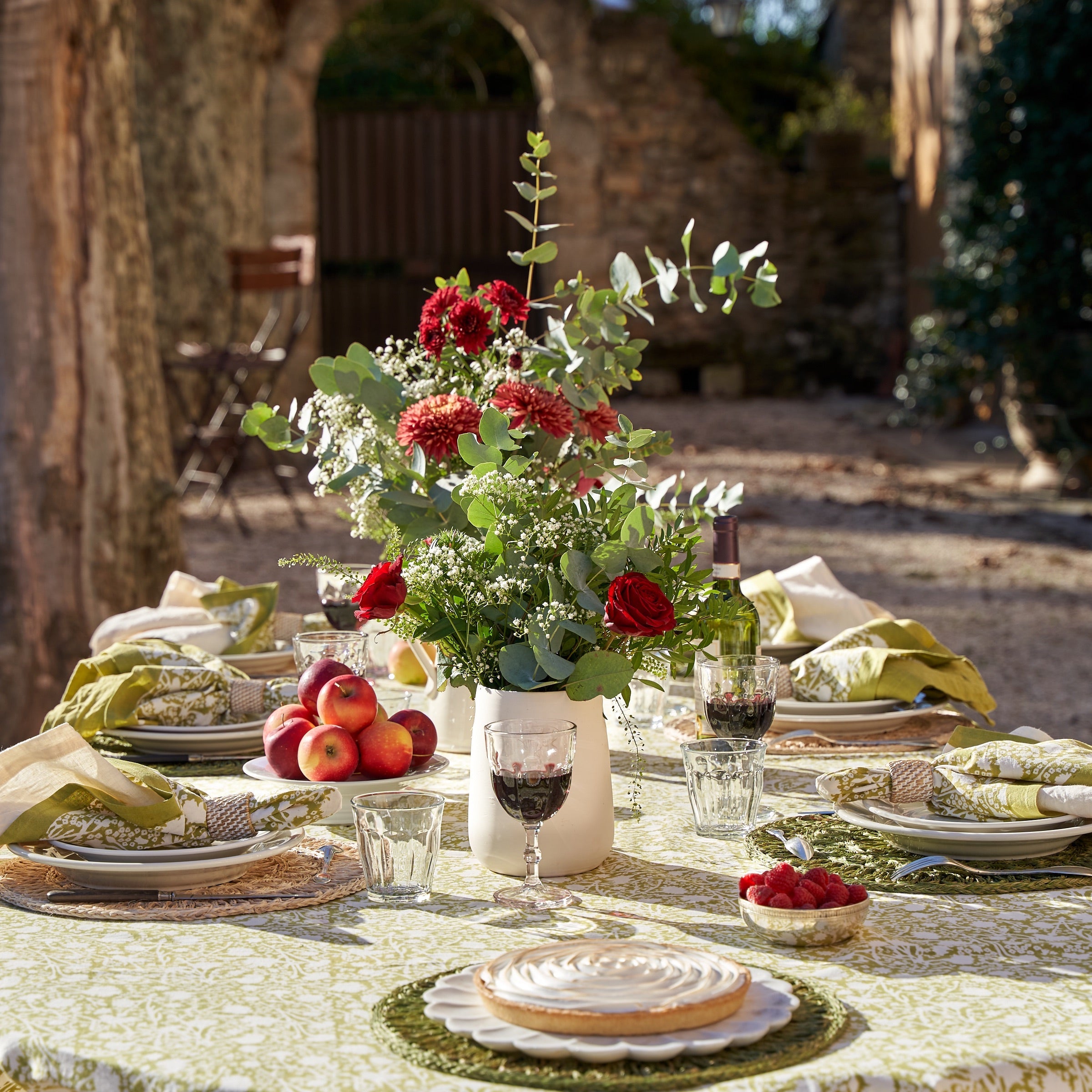 couleur-nature-meadows-vert-nappe-fran-aise-verte-florale image 5