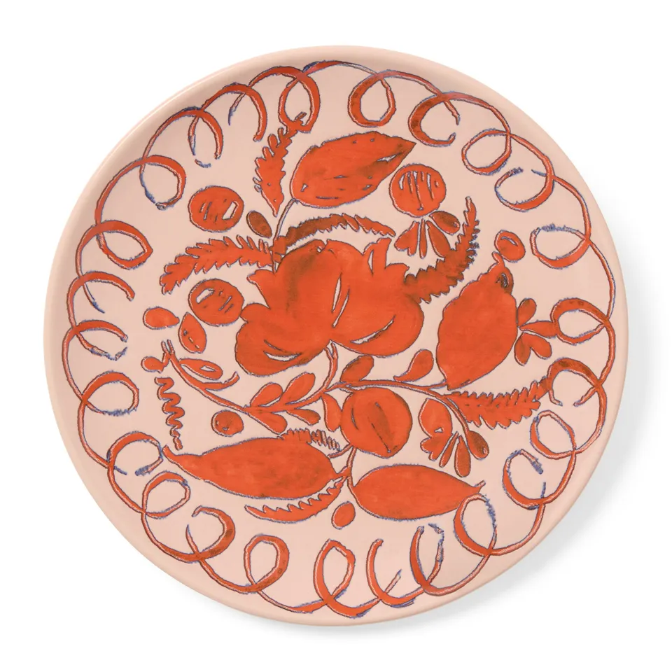 couleur-nature-amalfi-assiette-dessert-c-ramique-rose-23-cm image 1