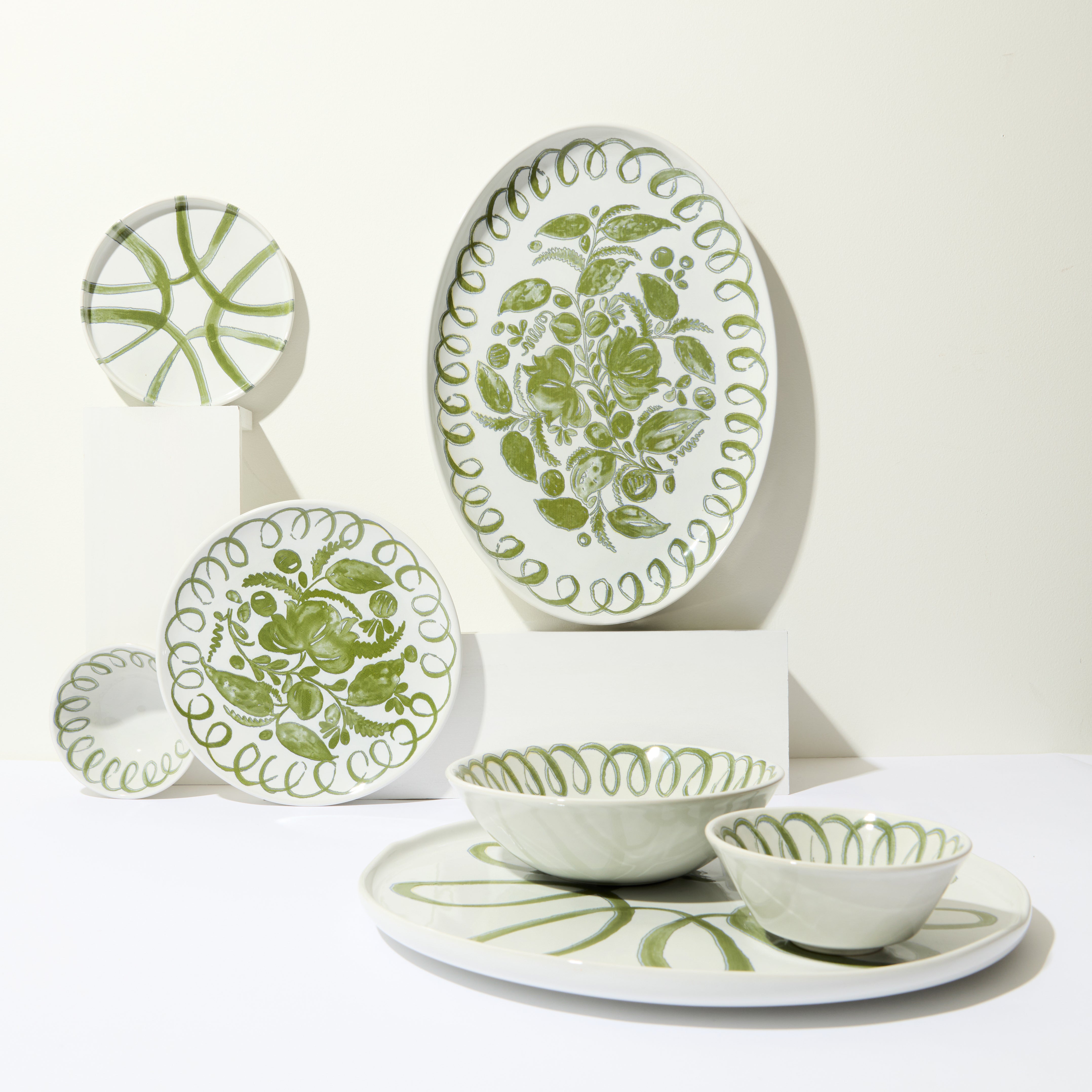 couleur-nature-amalfi-assiette-dessert-c-ramique-blanc-vert image 4