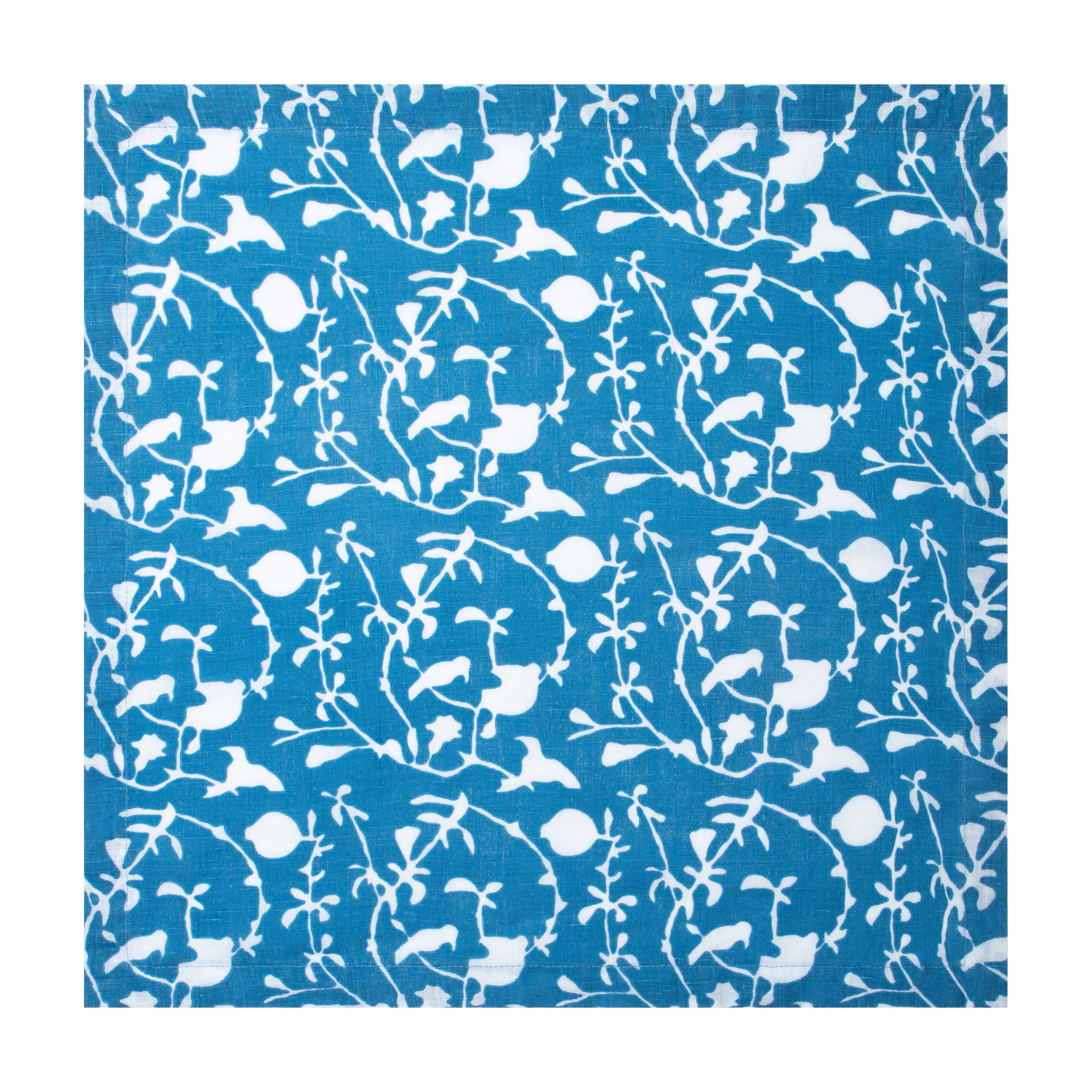 couleur-nature-sanctuary-serviettes-tissu-bleu-indigo-lot-4 image 6