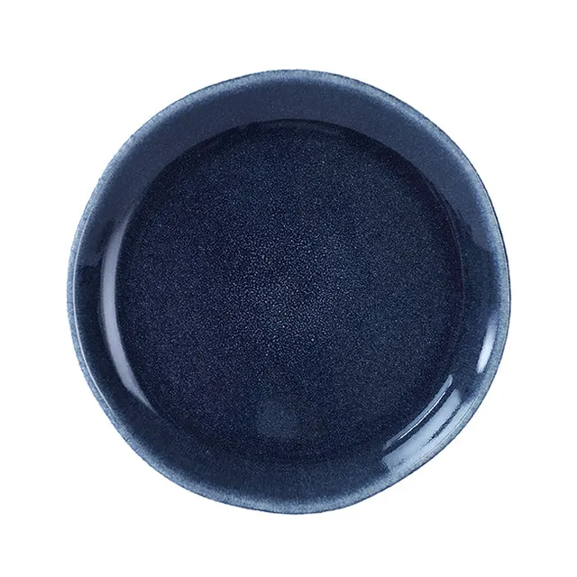 jars-tourron-assiette-dessert-bleu-nuit-craquel image 1