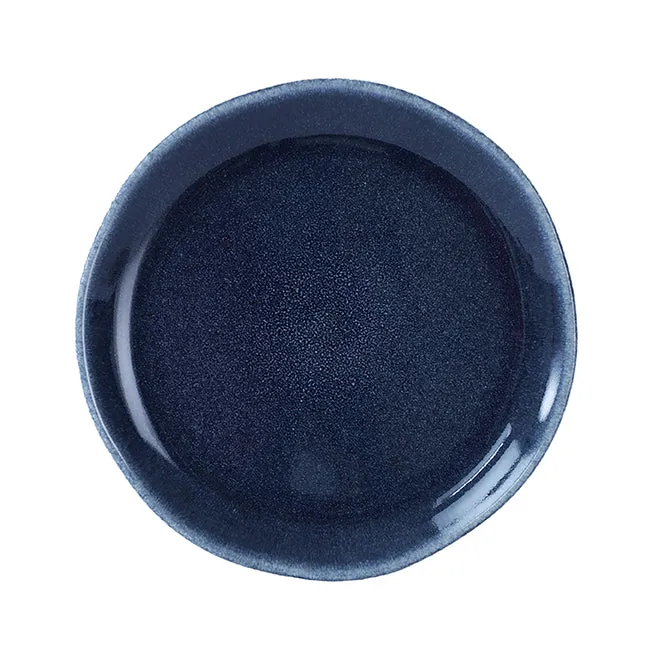 jars-tourron-assiette-dessert-bleu-nuit-craquel image 1