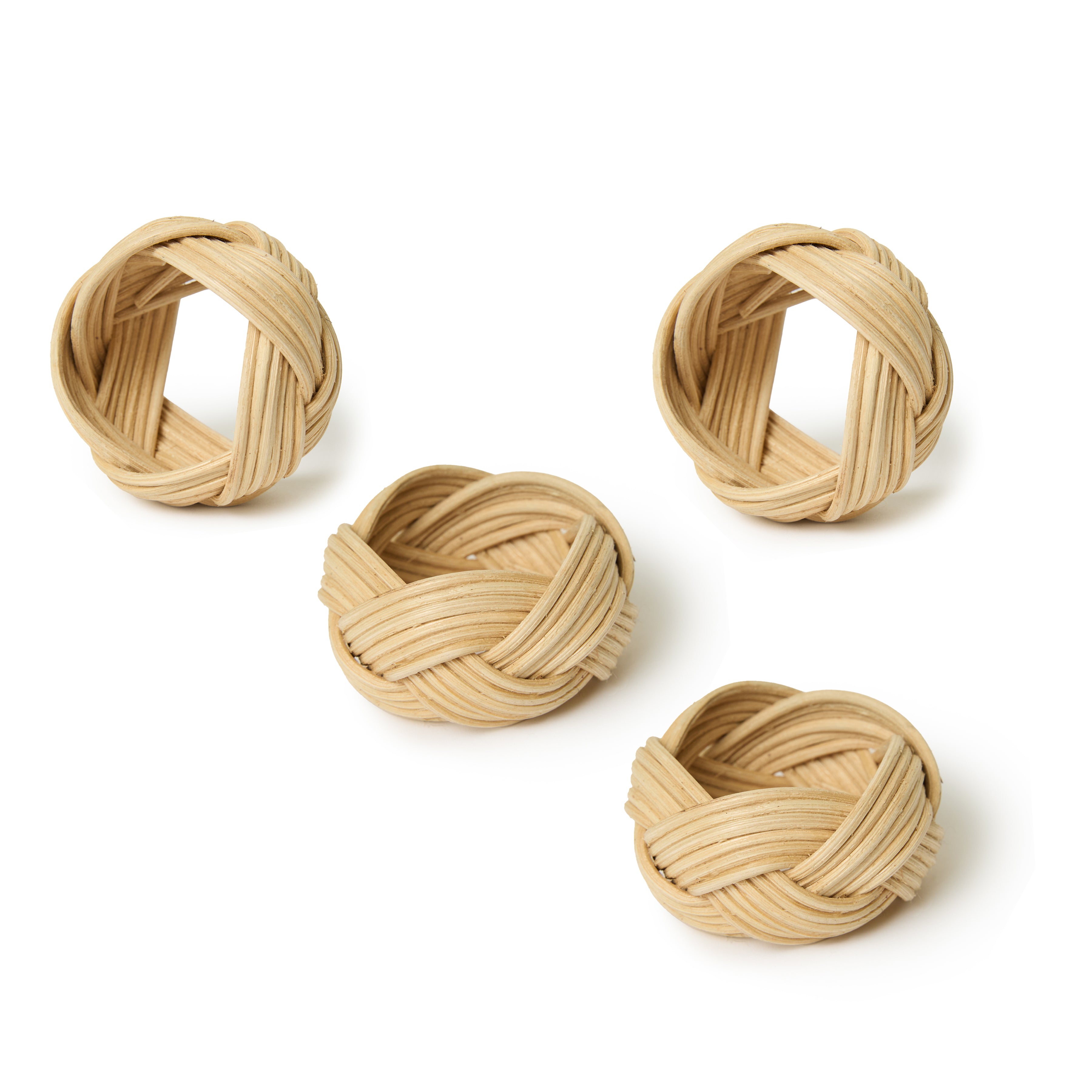 couleur-nature-braided-weave-ronds-de-serviette-rotin-lot-de-4 image 3
