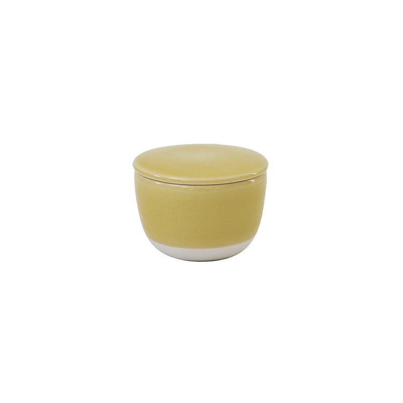 jars-cantine-sucrier-gen-t-jaune-craquel-c-ramique image 1