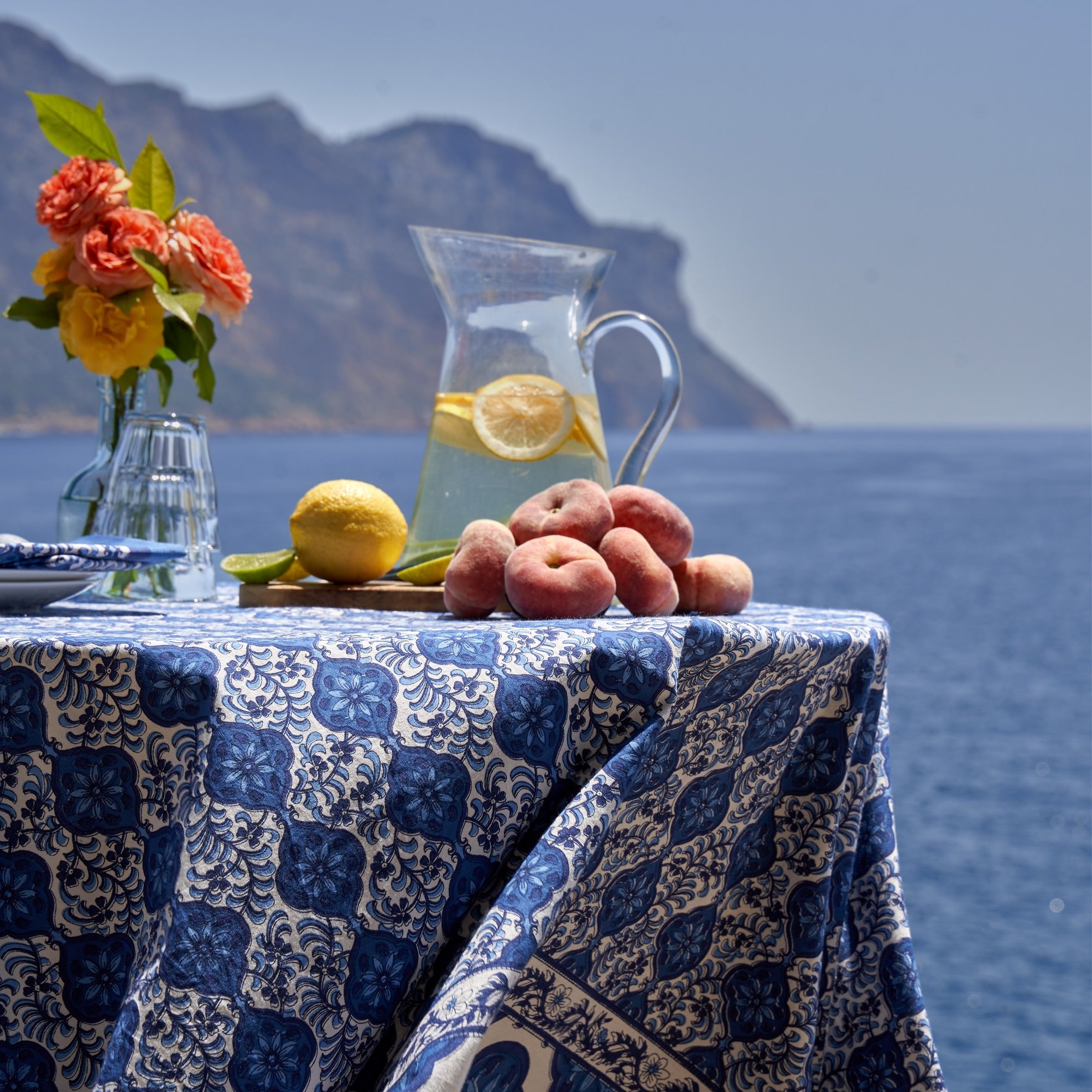 couleur-nature-azulejo-blue-nappe-rectangulaire-59x86-bleue image 7