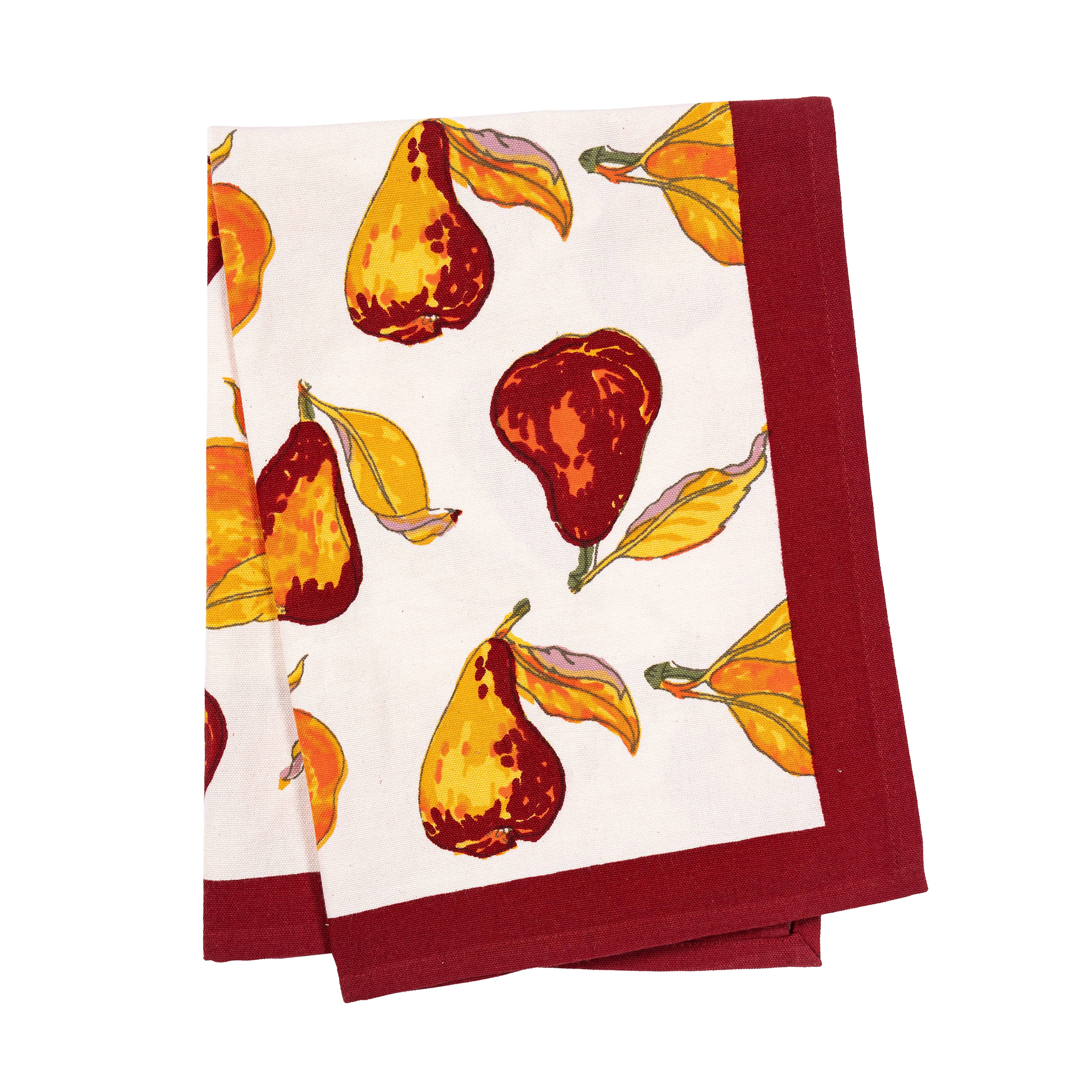 couleur-nature-orchard-pear-torchons-lin-bordeaux-lot-3 image 3