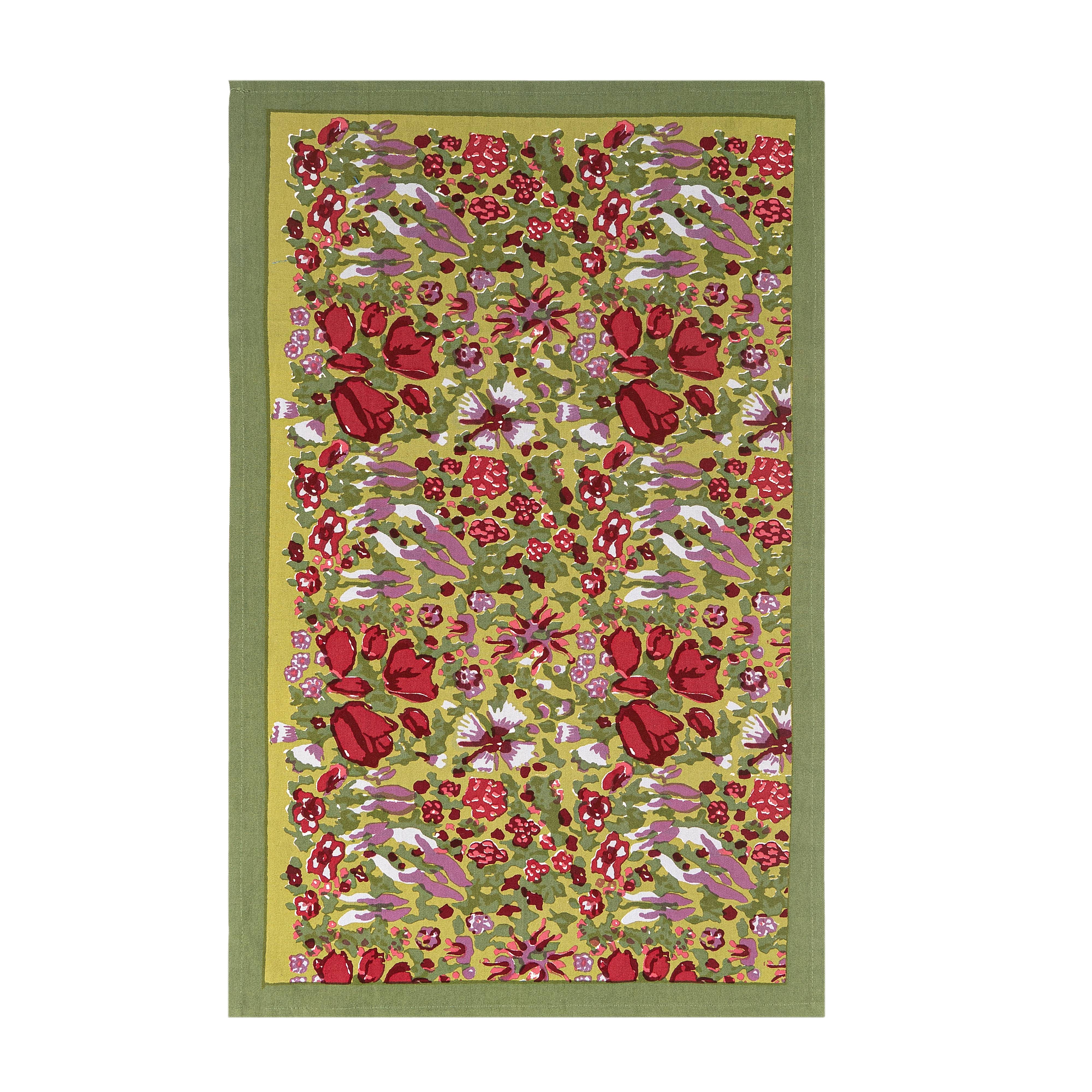 couleur-nature-jardin-torchon-coton-rouge-vert-lot-3 image 4