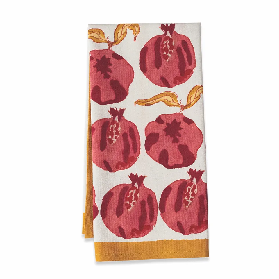 couleur-nature-grenade-torchon-coton-rouge-lot-3-20x30 image 1