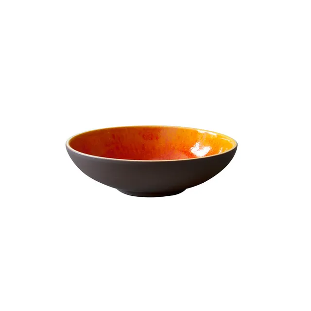 jars-jardin-de-maguelone-assiette-creuse-orange-c-ramique-textur-e image 1