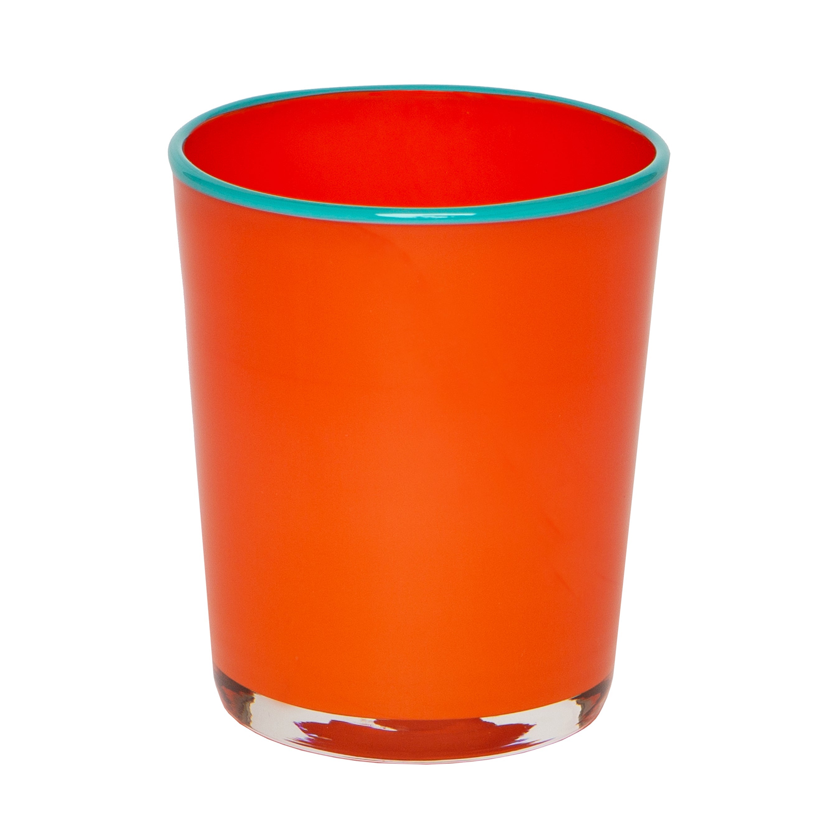 couleur-nature-summer-glass-verres-orange-turquoise-15-oz-lot-de-4 image 2