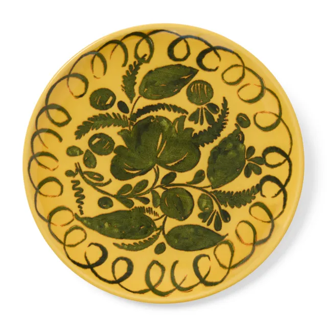 couleur-nature-amalfi-assiette-dessert-c-ramique-moutarde-23-cm image 1