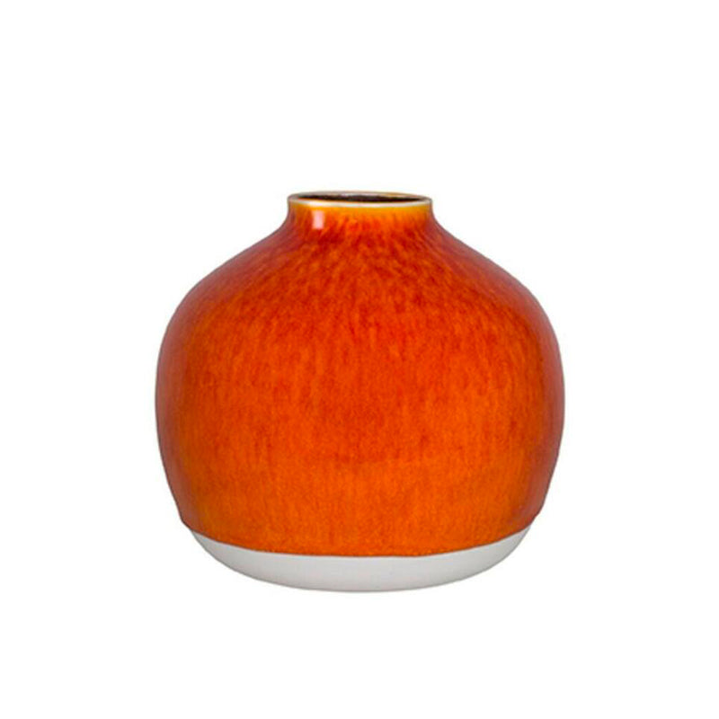 jars-artisan-vase-n-fle-c-ramique-orange image 1