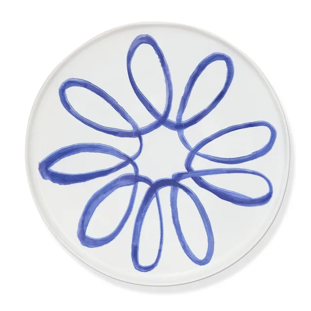 couleur-nature-amalfi-assiette-pr-sentation-blanc-bleu-32-cm image 1