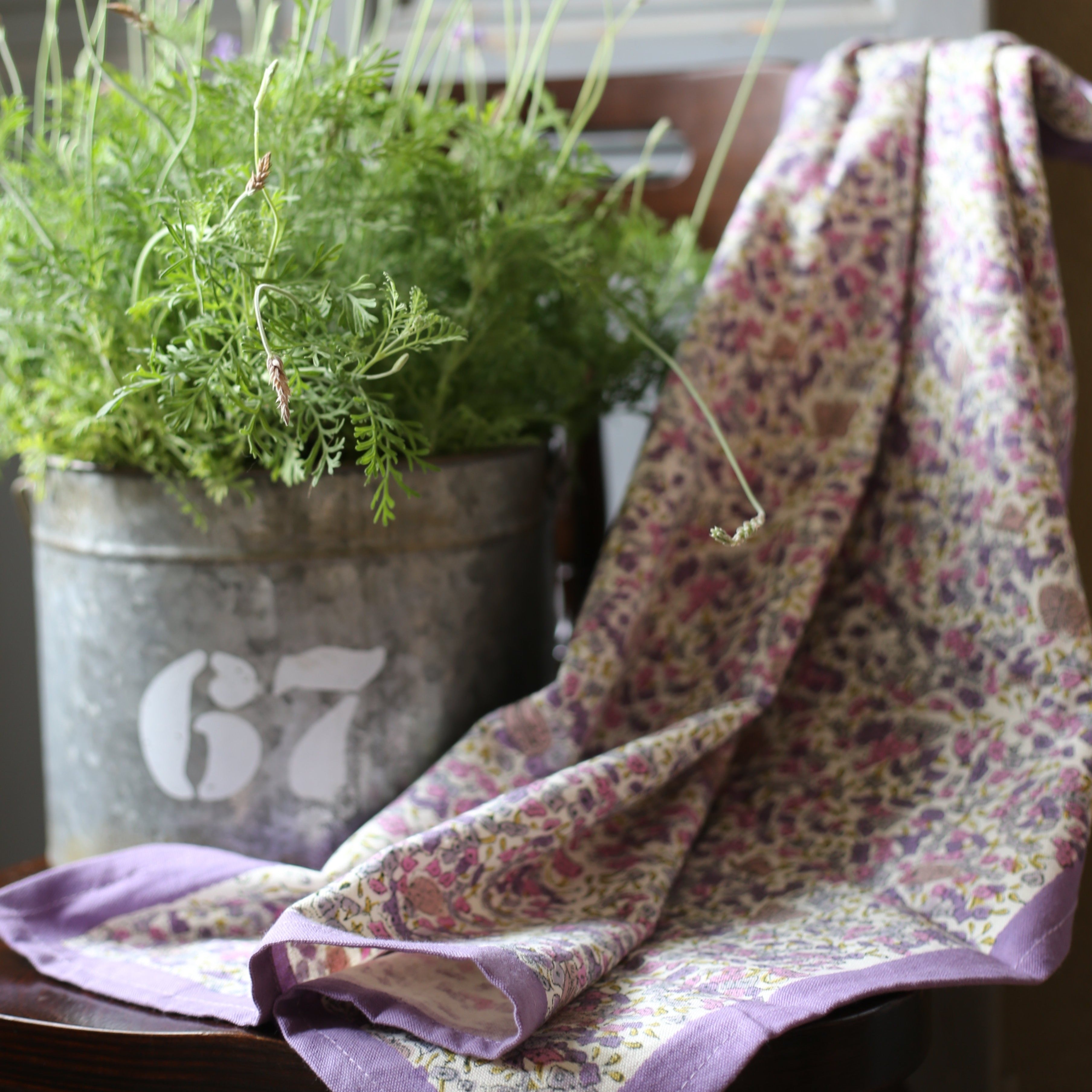 couleur-nature-lavender-torchon-coton-lot-3-lavande image 2