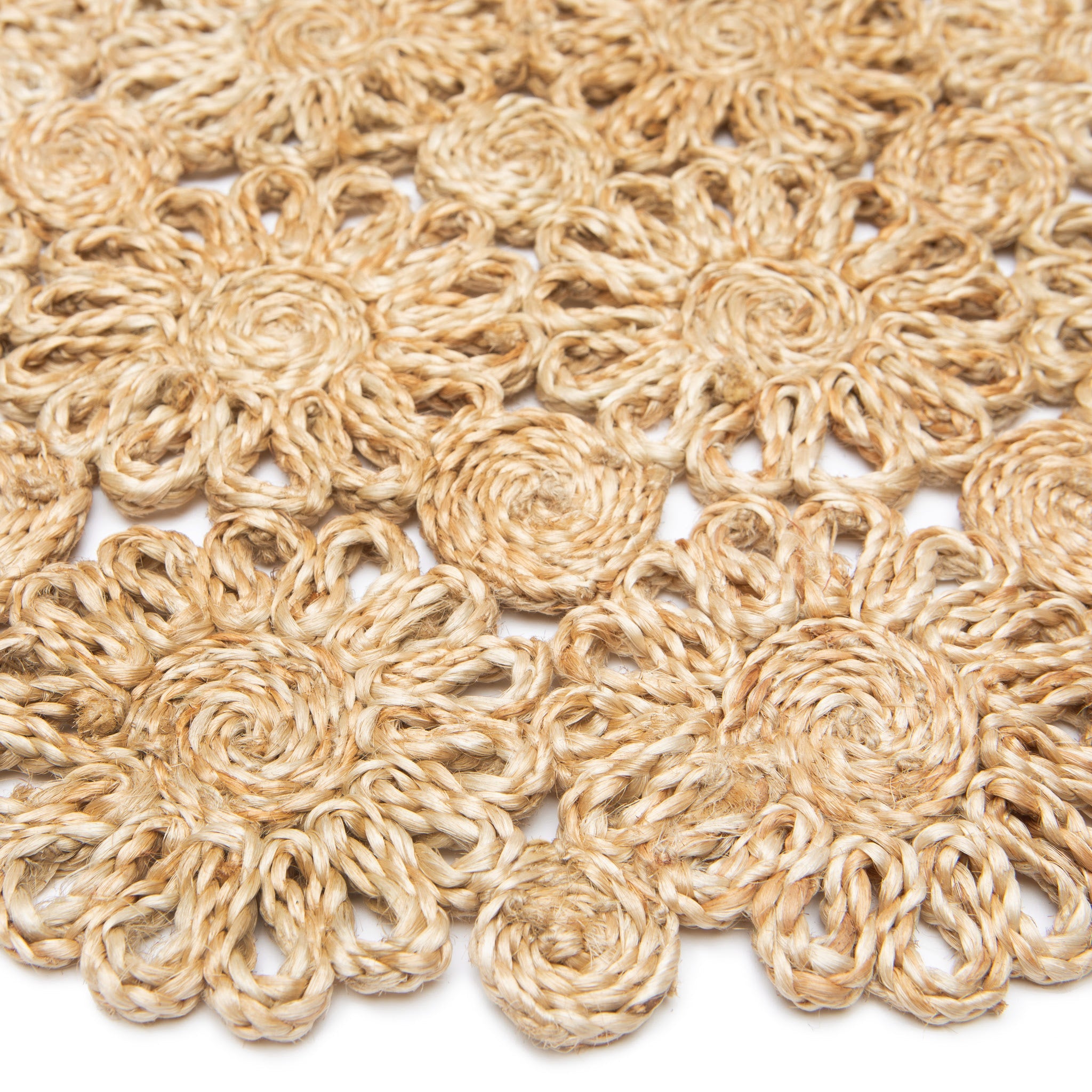 couleur-nature-daisy-jute-set-de-table-rond-naturel-lot-de-4-jute image 4