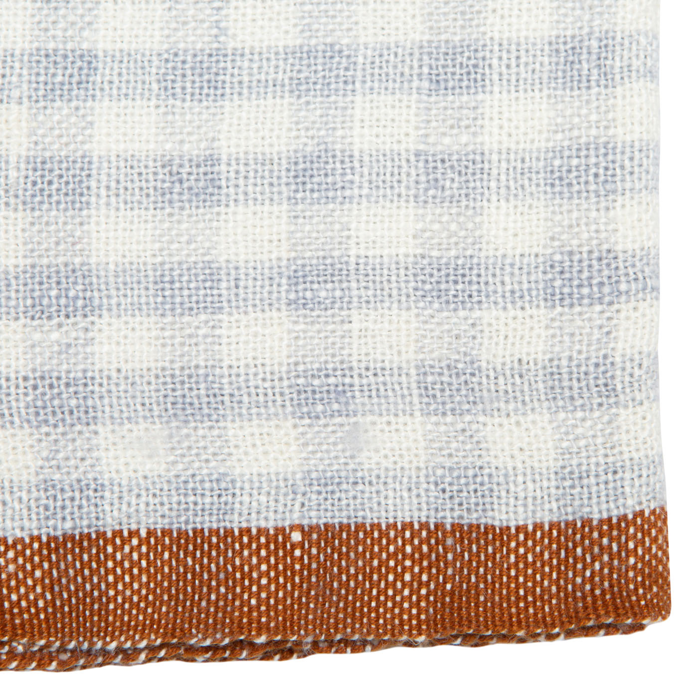 couleur-nature-gingham-serviette-lin-bleu-cognac-lot-4 image 2